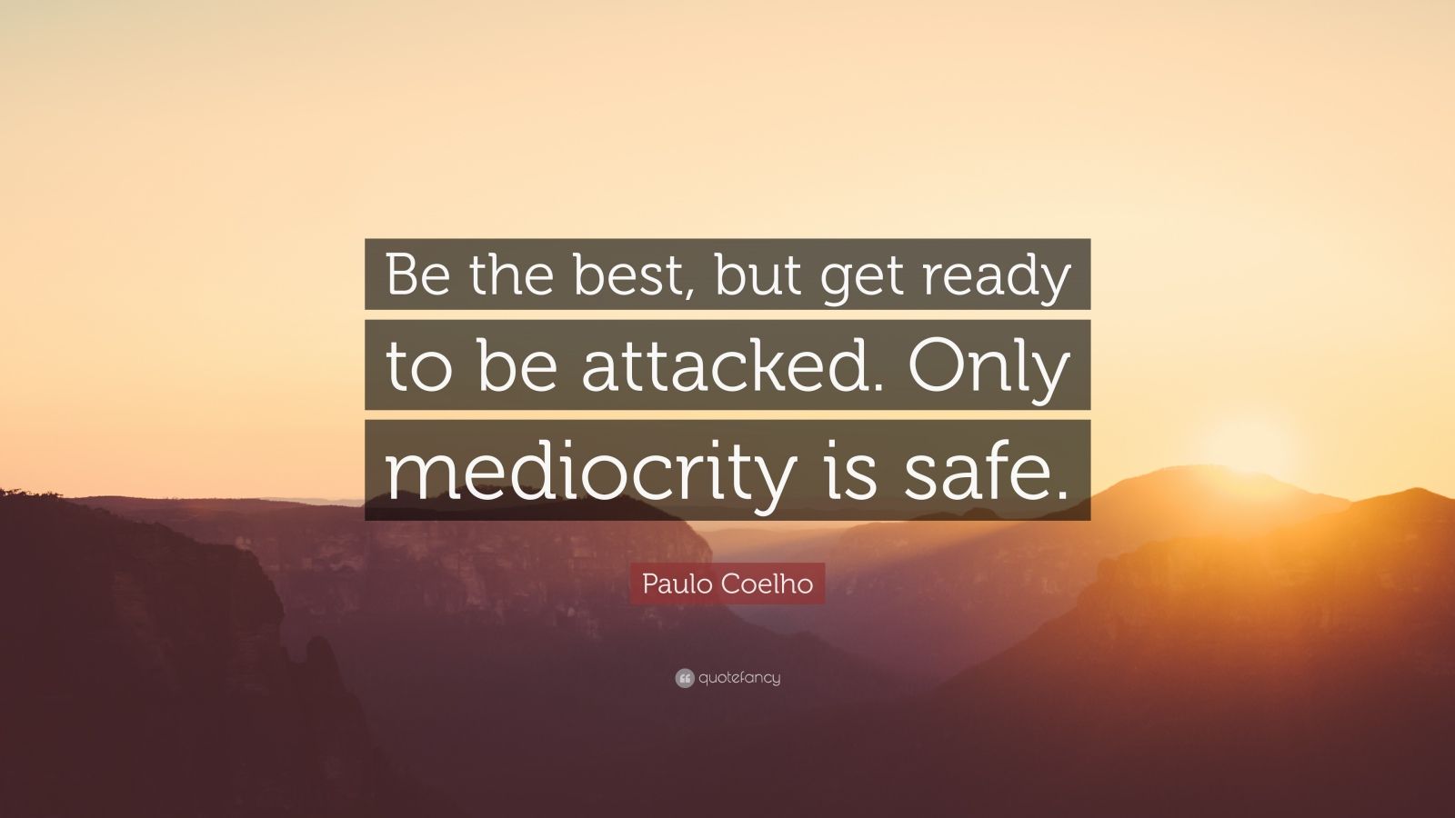 Be a “Nobody”  Defeating Mediocrity