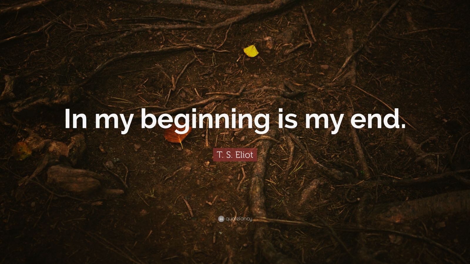 4838677 T S Eliot Quote In my beginning is my end