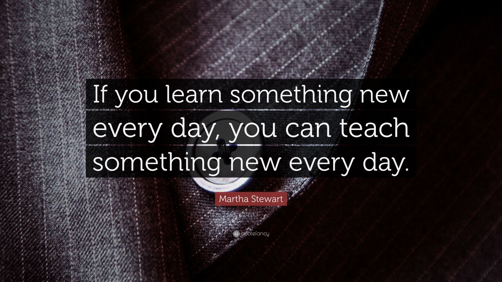Martha Stewart Quote “if You Learn Something New Every Day You Can Teach Something New Every