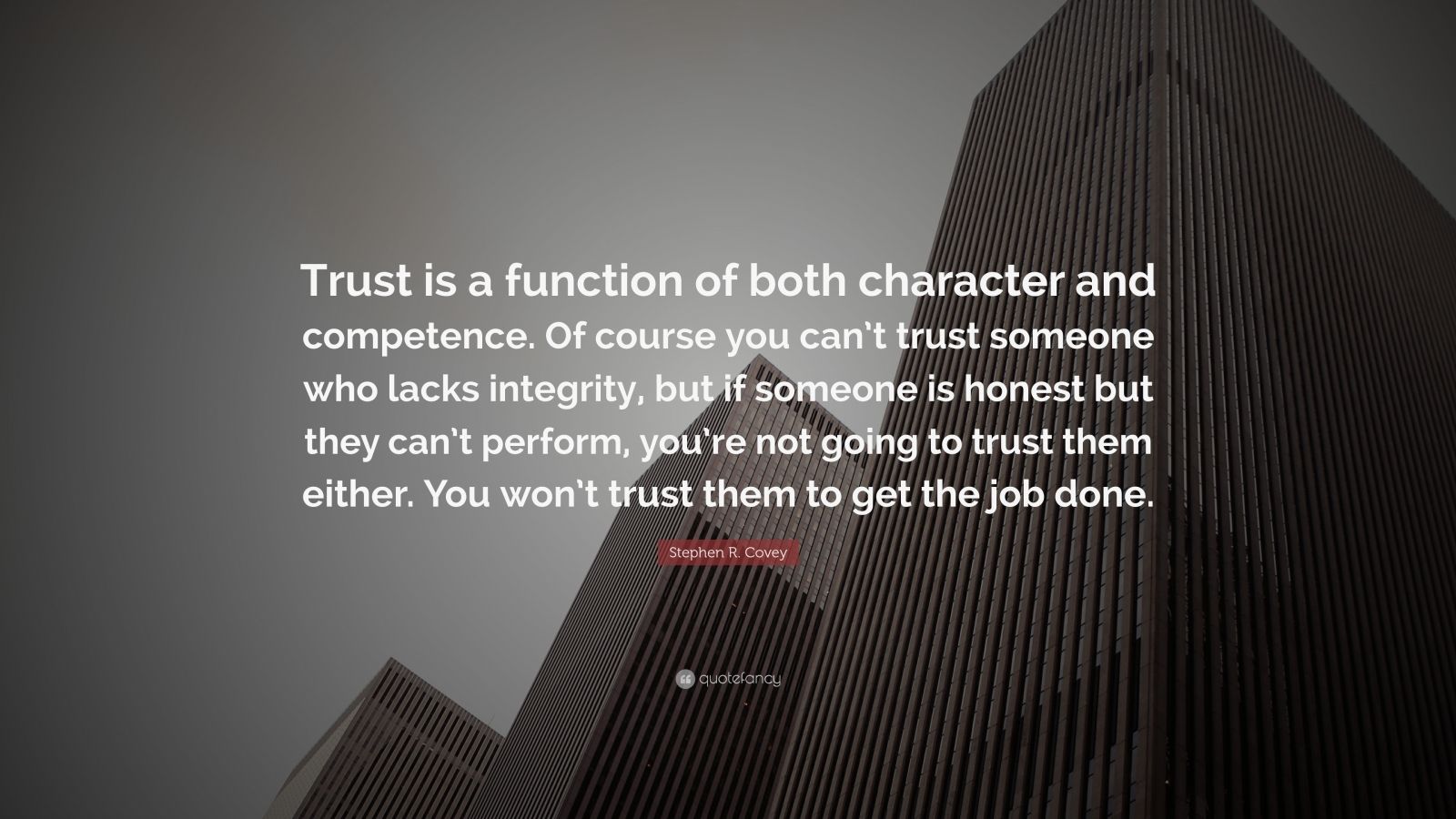 stephen covey trust quote