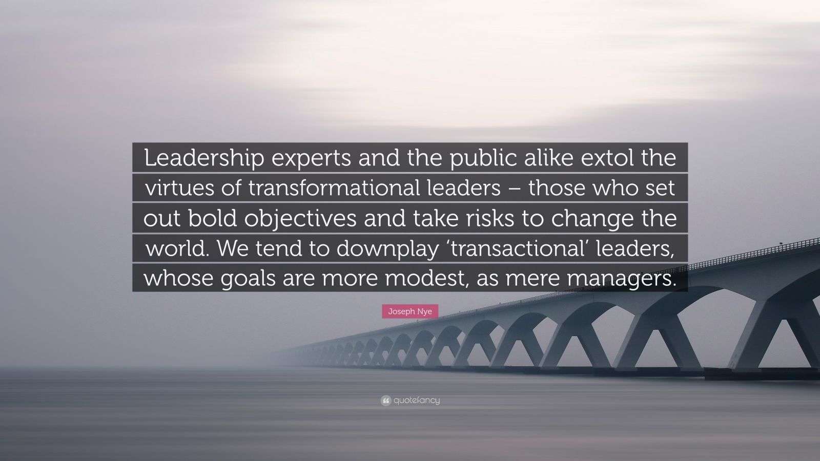 Joseph Nye Quote: “Leadership experts and the public alike extol the