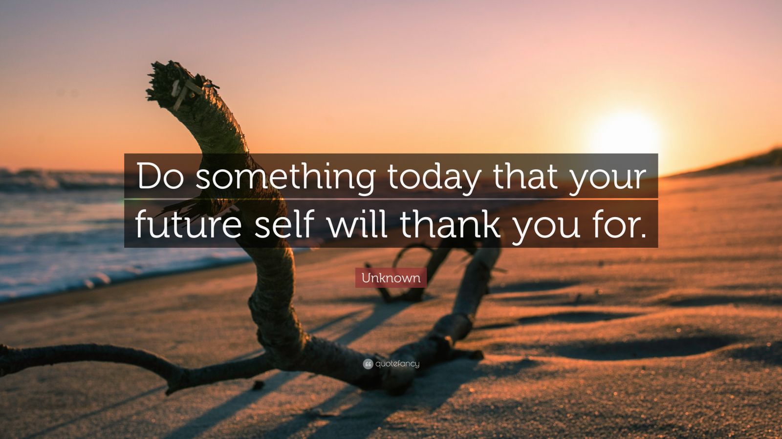 Unknown Quote: “Do something today that your future self will thank you