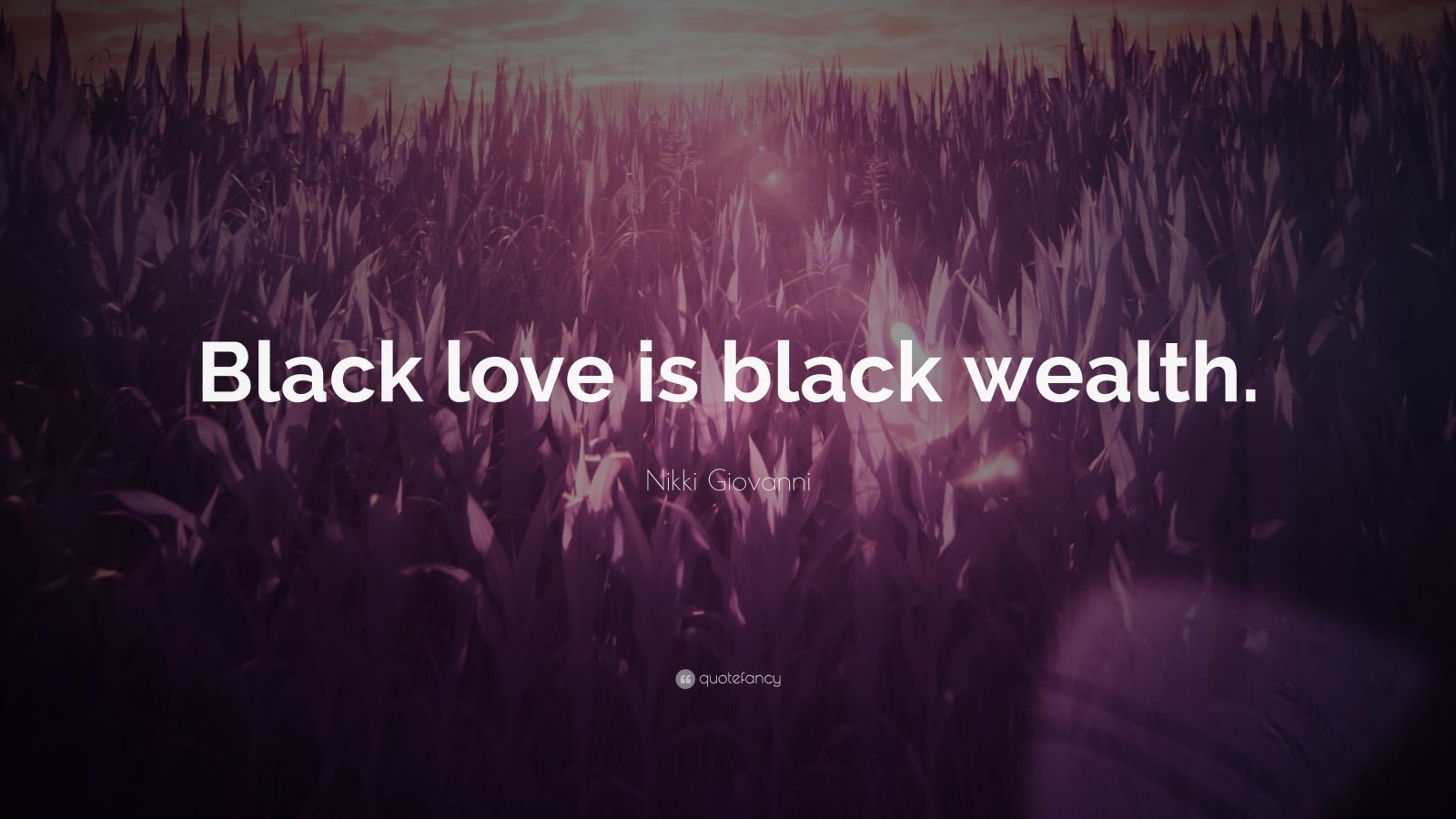 Nikki Giovanni Quote “Black love is black wealth.” (7 wallpapers