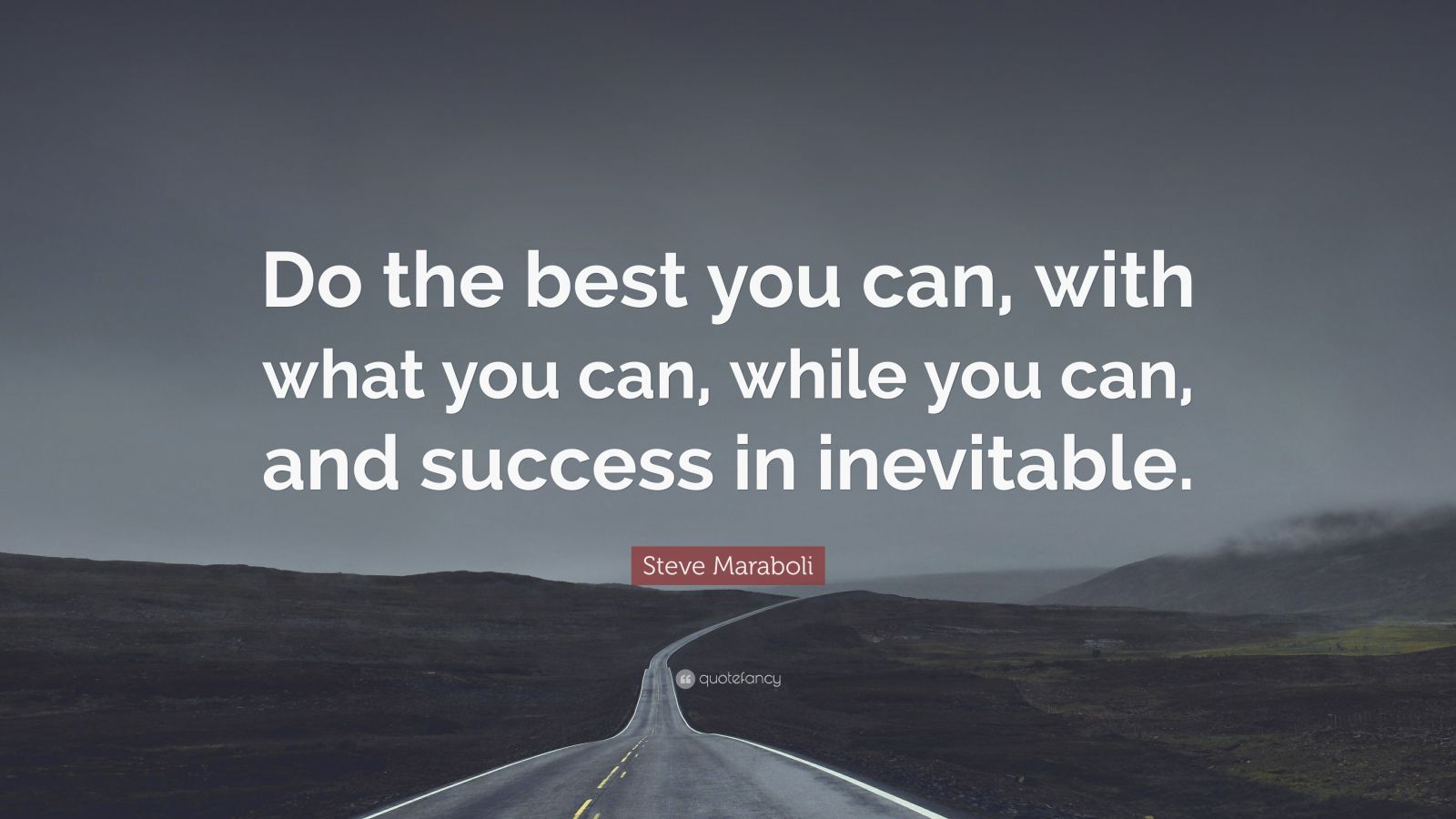 Steve Maraboli Quote: “Do the best you can, with what you can, while ...