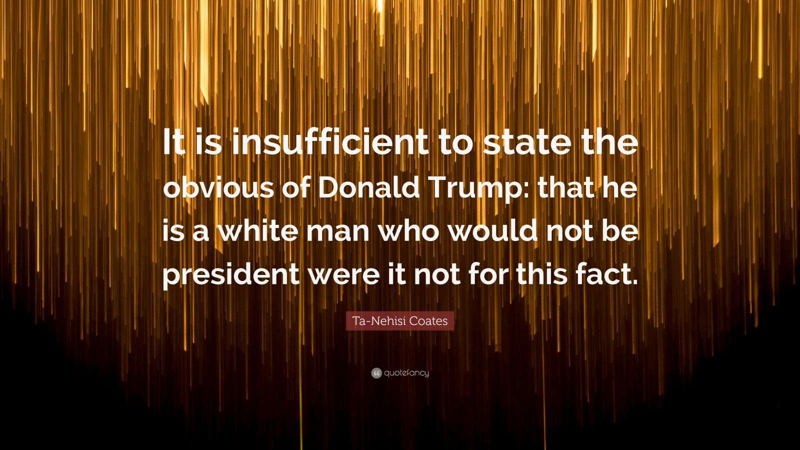 Ta-Nehisi Coates quote about the cost of The Dream over a blurred background