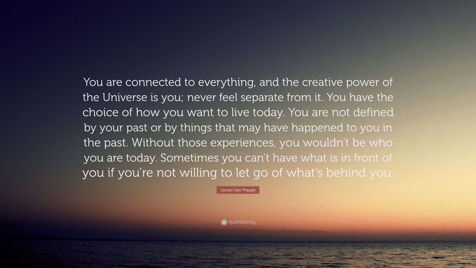 James Van Praagh Quote: “You are connected to everything, and the ...