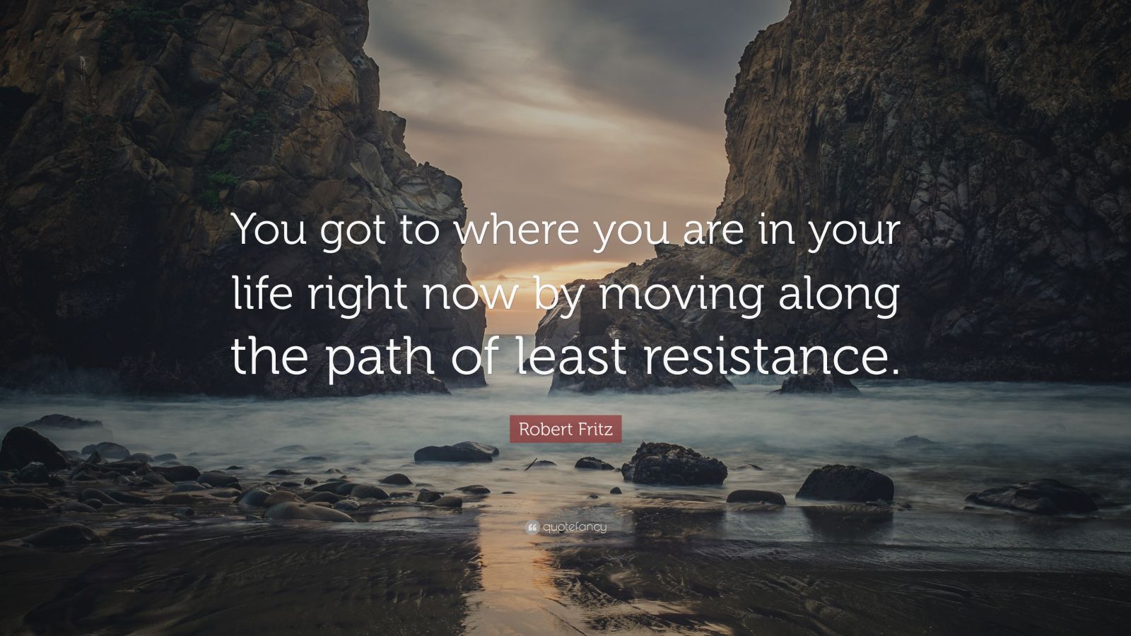 Robert Fritz Quote: “You got to where you are in your life right now by ...