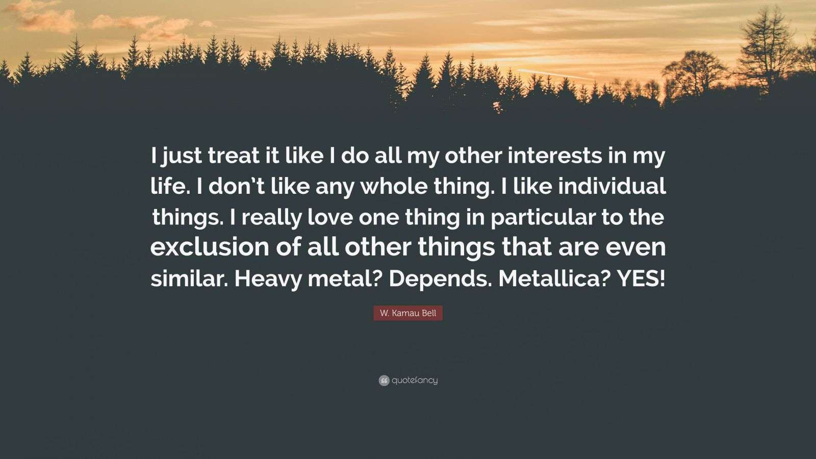 W. Kamau Bell Quote: “I just treat it like I do all my other interests