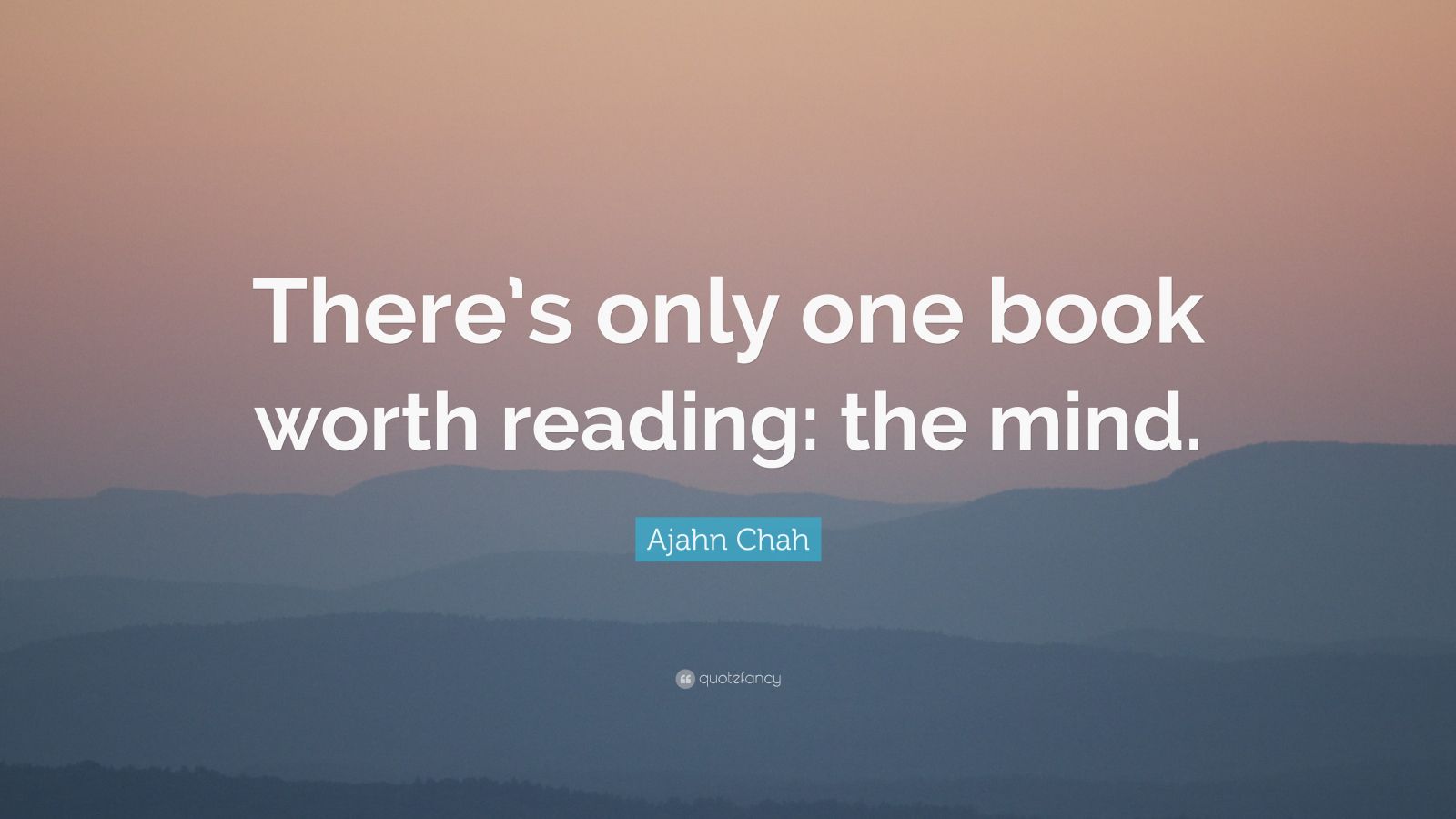 Ajahn Chah Quote: “There’s only one book worth reading: the mind.”