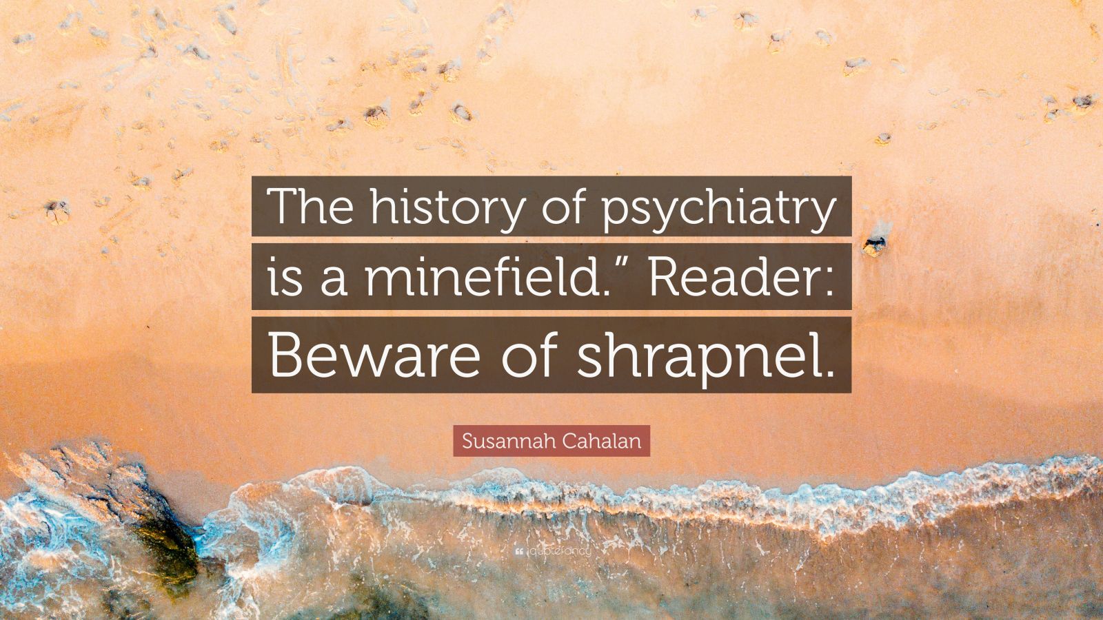 Susannah Cahalan Quote: “The history of psychiatry is a minefield ...