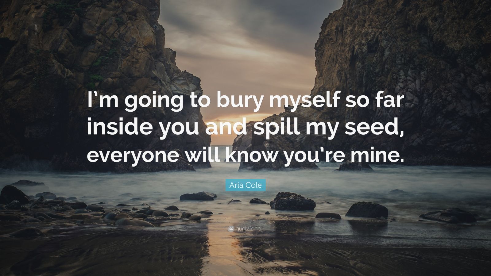 Aria Cole Quote: “I’m Going To Bury Myself So Far Inside You And Spill ...