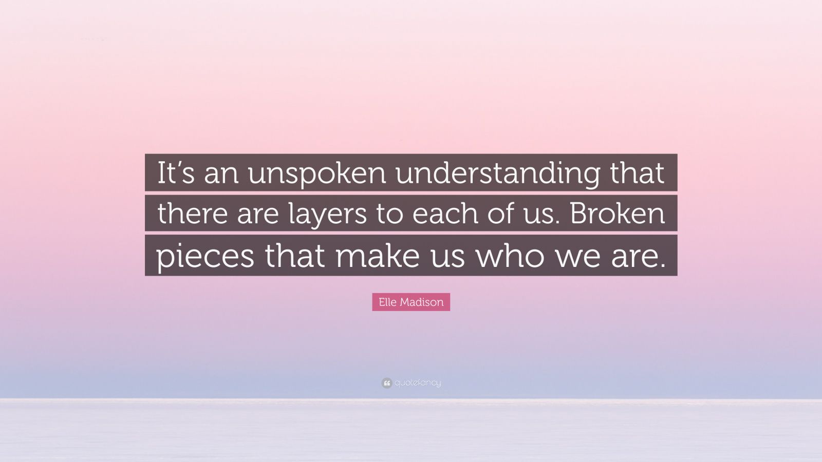 Elle Madison Quote: “it’s An Unspoken Understanding That There Are 