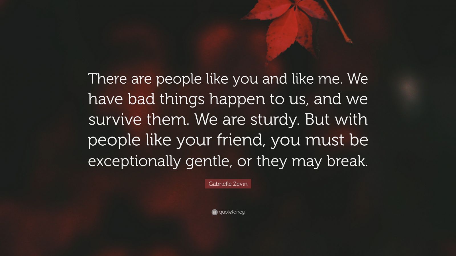 Gabrielle Zevin Quote: “There were so many people who could be