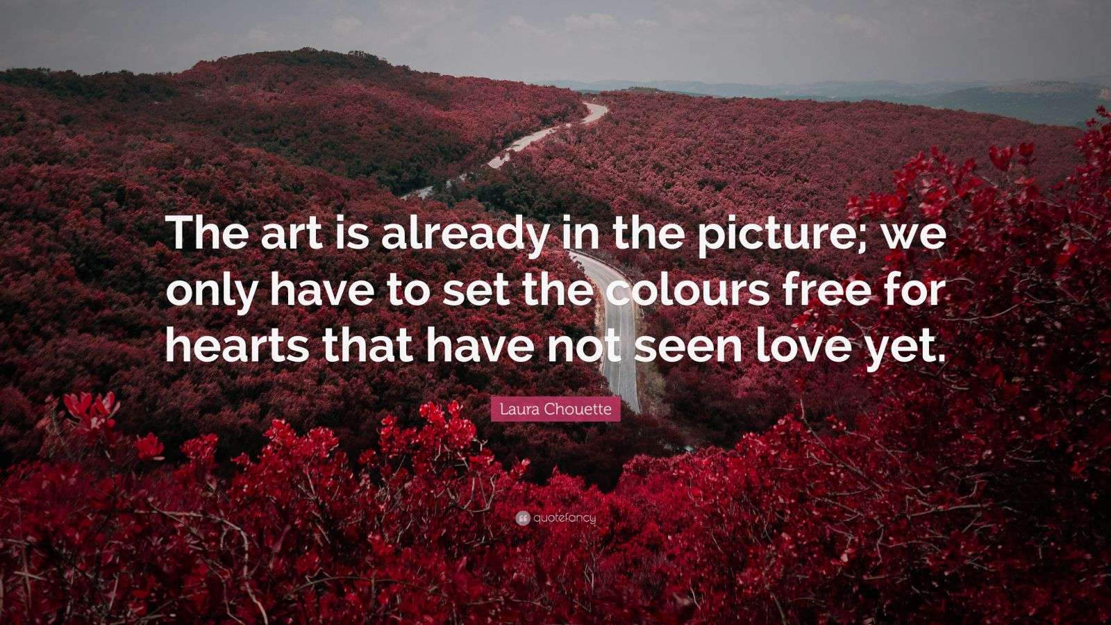 Laura Chouette Quote: “The art is already in the picture; we only have ...