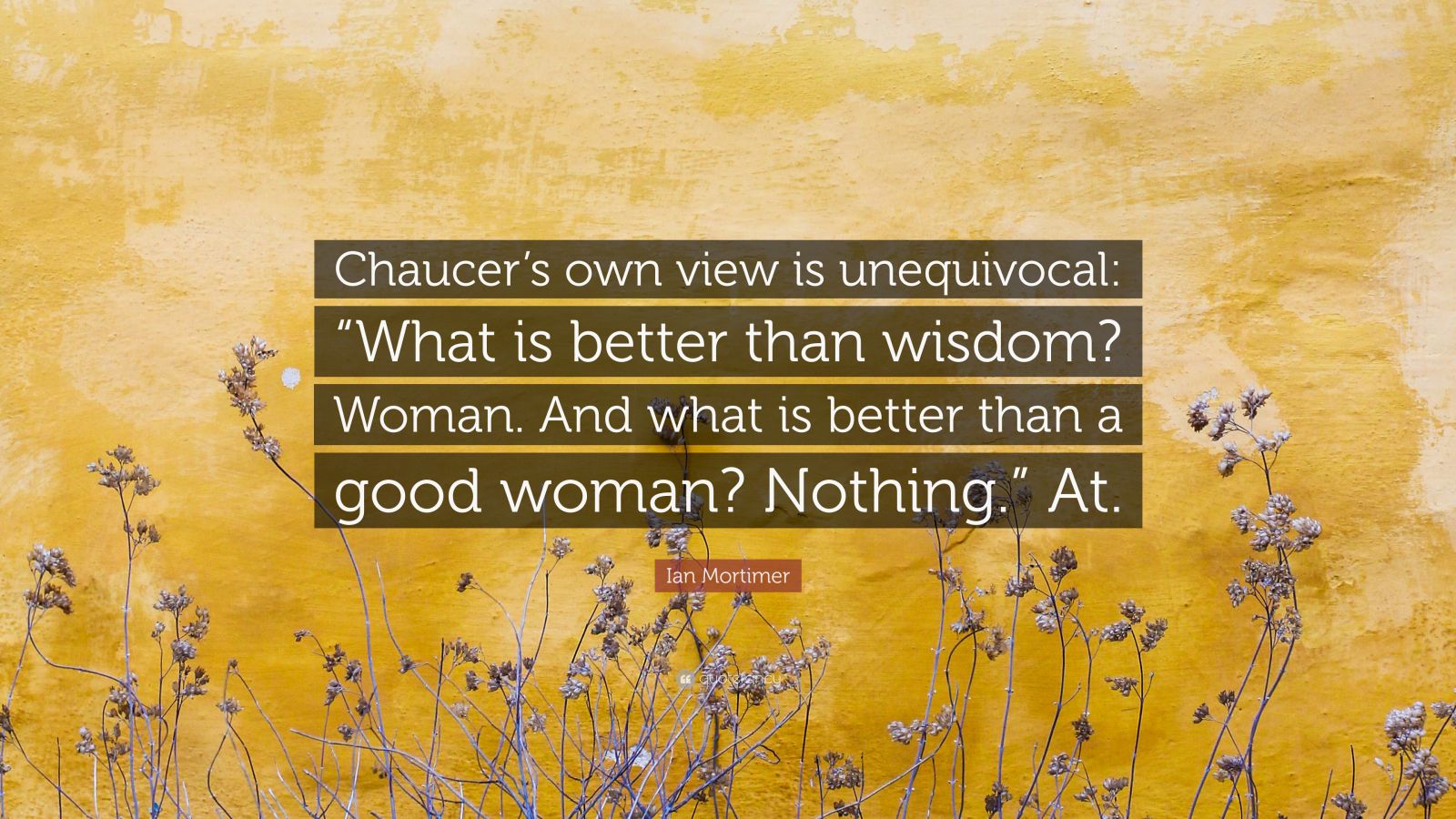 ian-mortimer-quote-chaucer-s-own-view-is-unequivocal-what-is-better