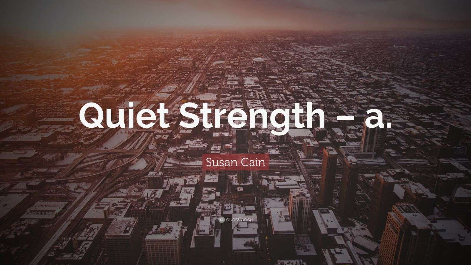 Susan Cain Quote “Quiet Strength a.”