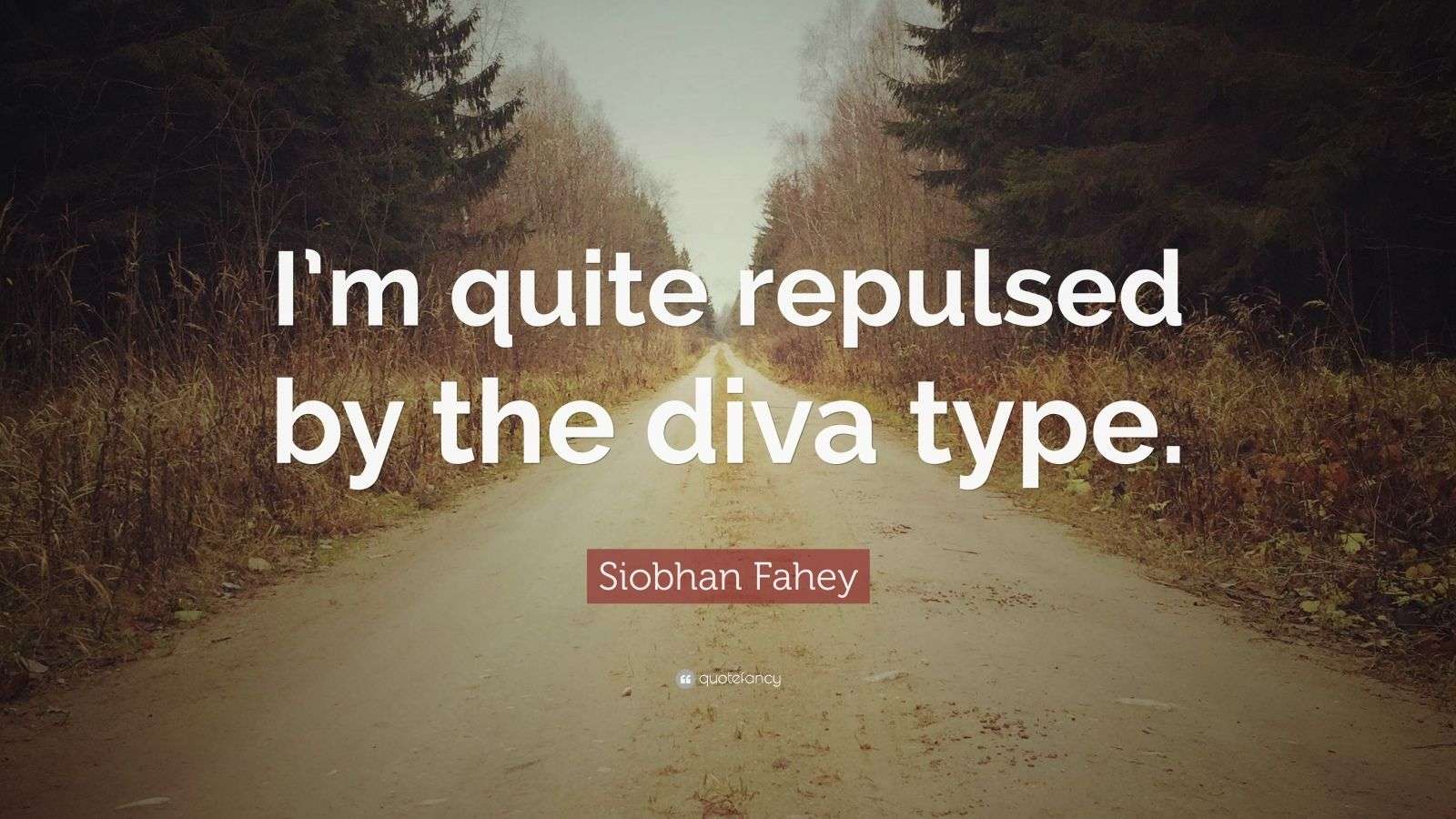 Siobhan Fahey Quote: “I’m quite repulsed by the diva type.” (7
