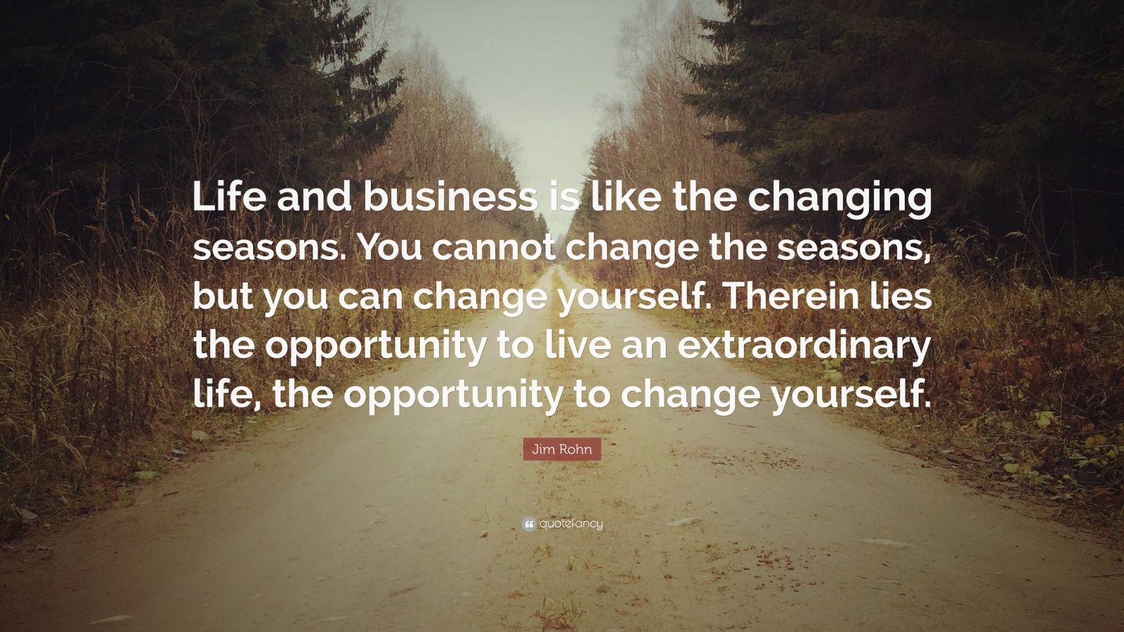 97301 Jim Rohn Quote Life and business is like the changing seasons You