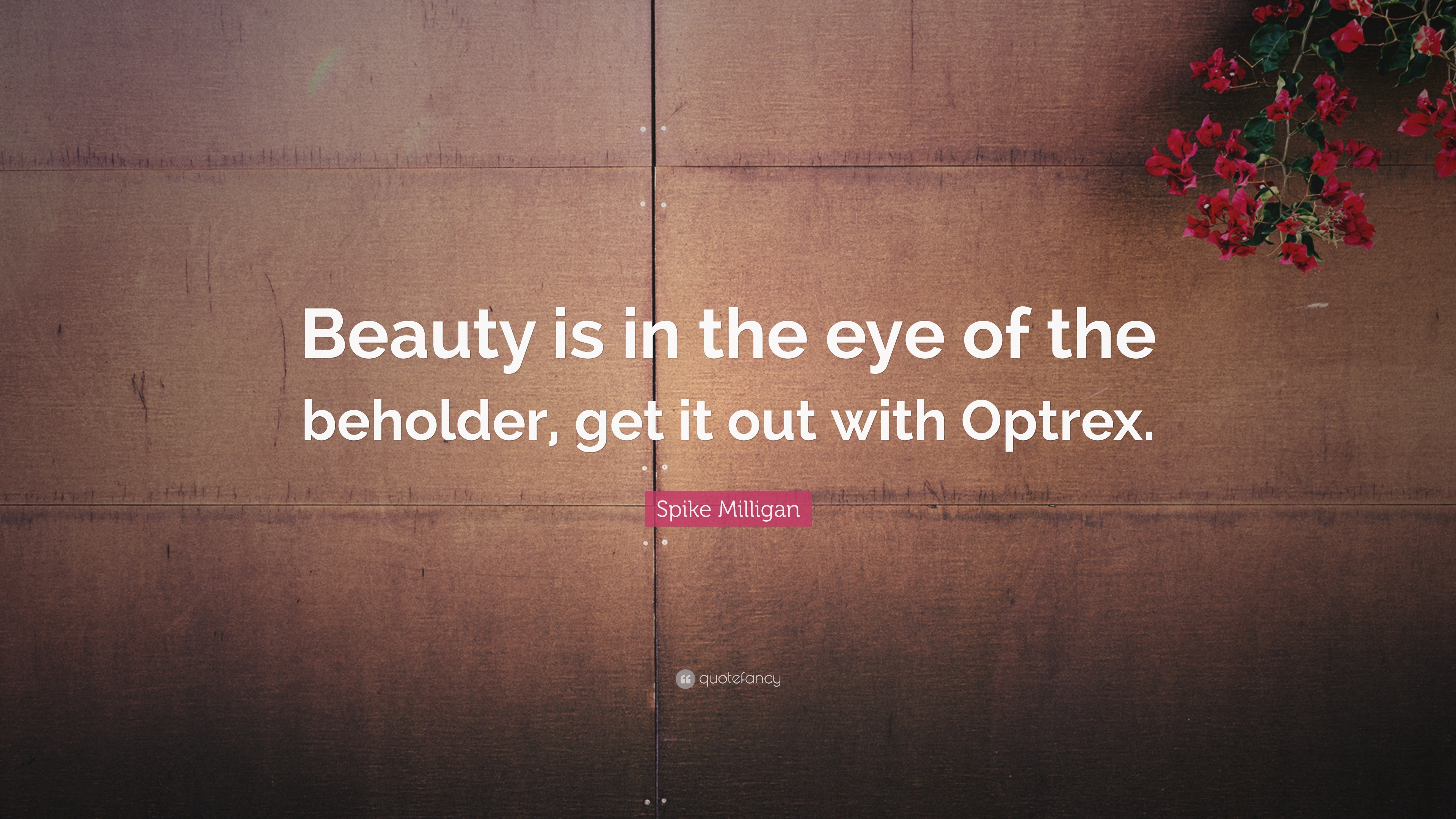 Spike Milligan Quote Beauty Is In The Eye Of The Beholder