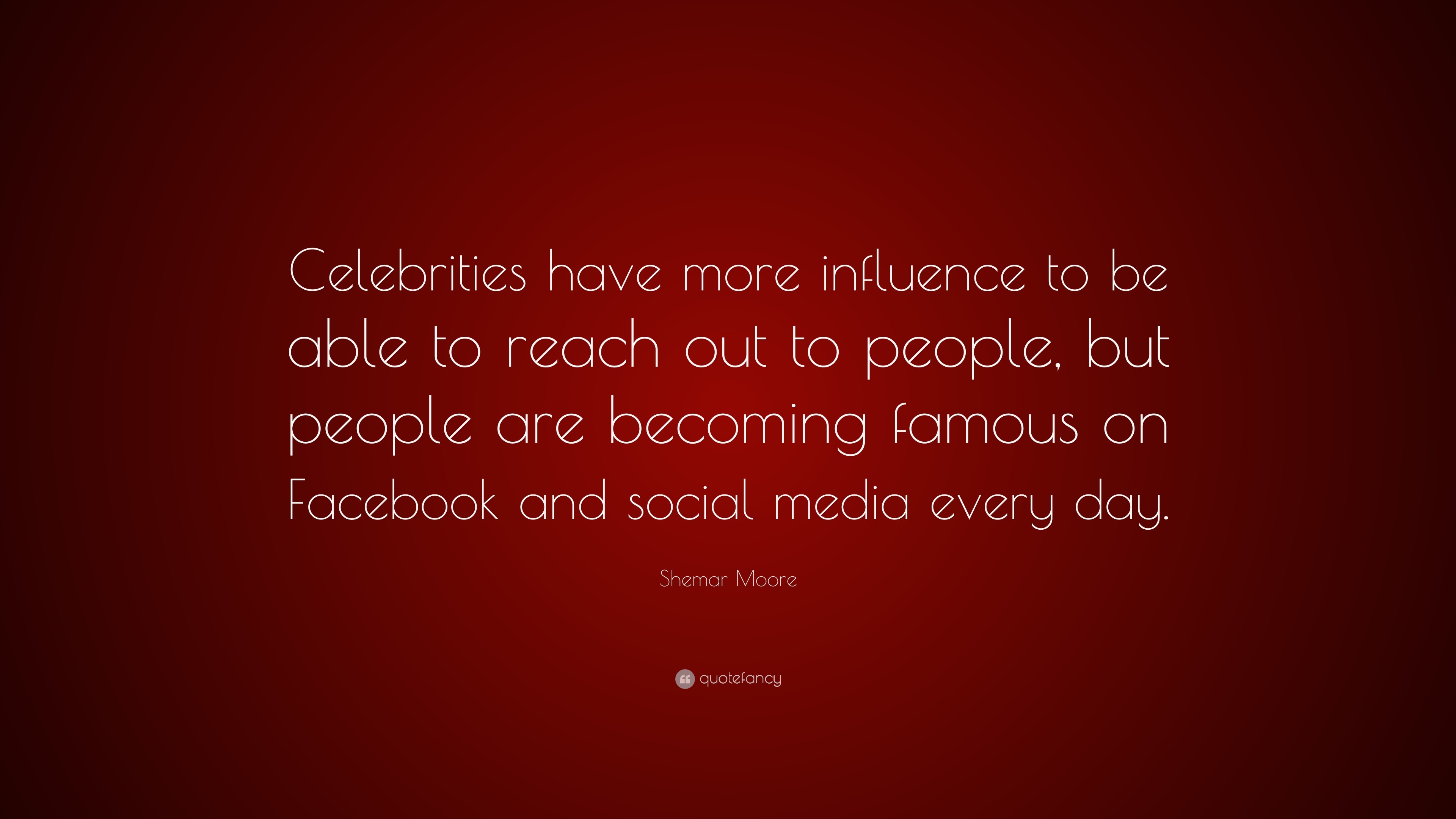 the influence of celebrities