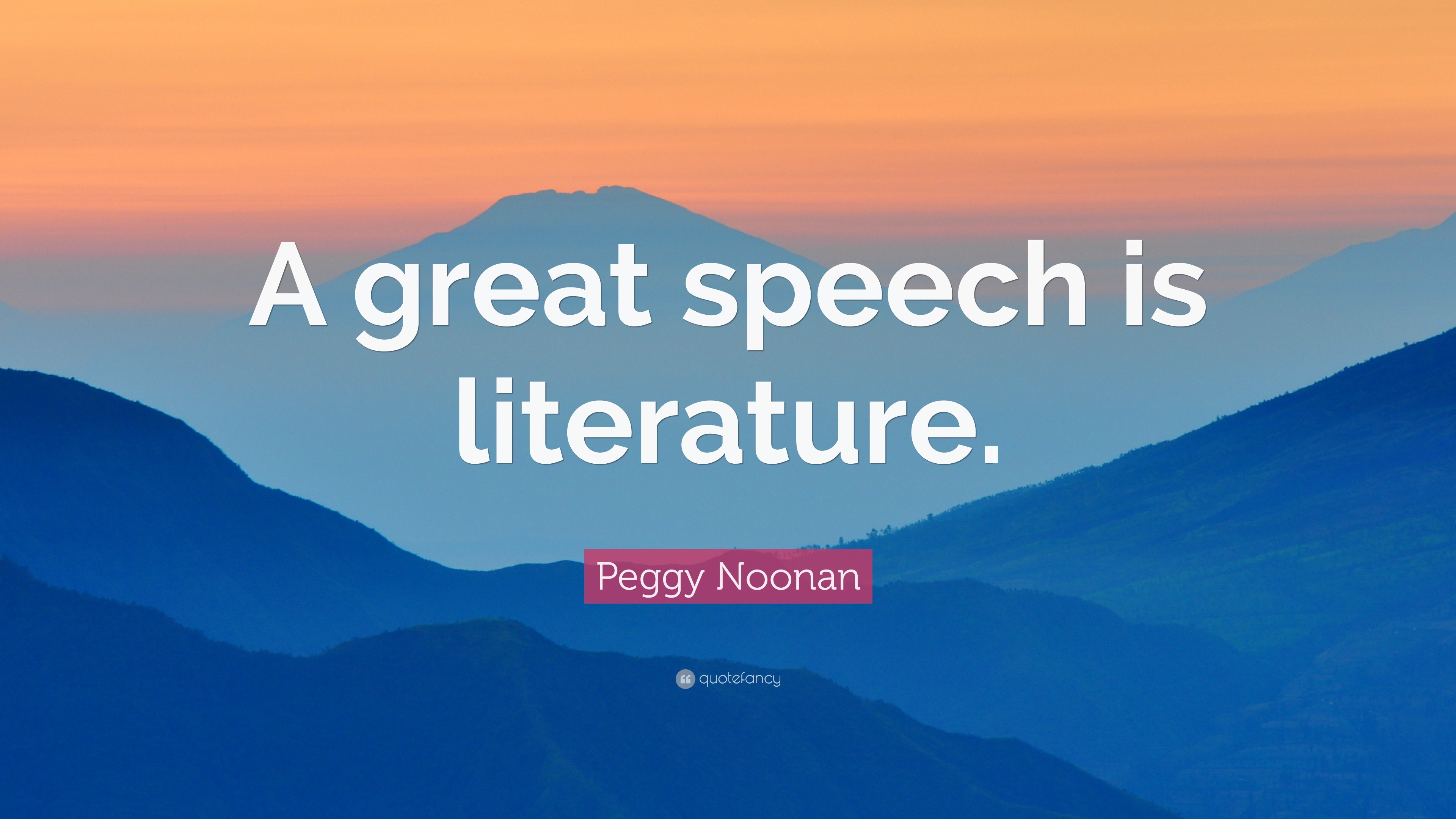 a speech about literature