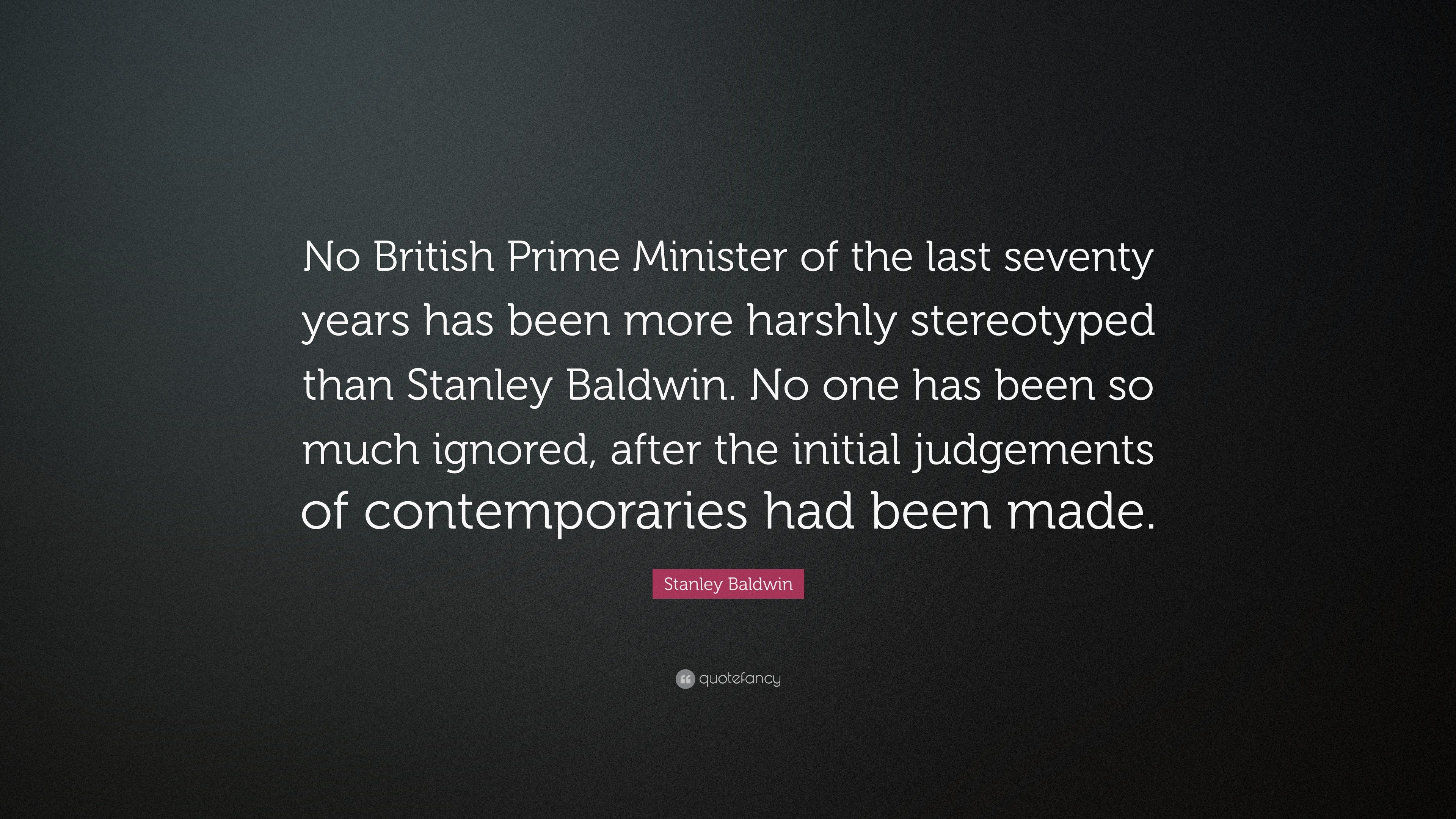 Stanley Baldwin (British Prime Minister) - On This Day