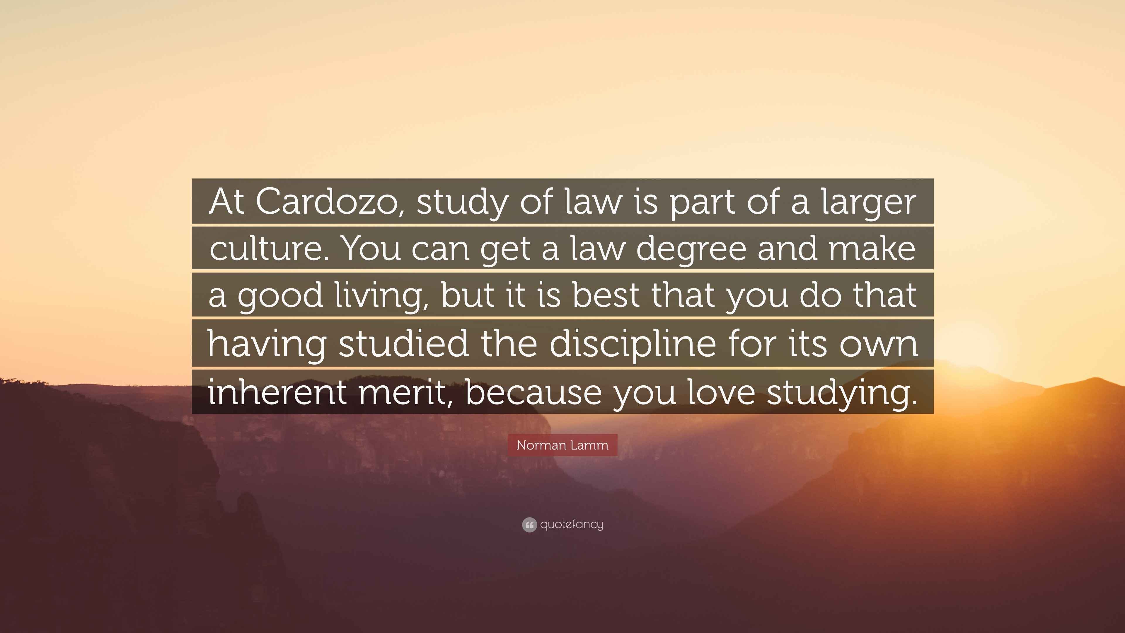 Norman Lamm Quote At Cardozo Study Of Law Is Part Of A Larger norman-lamm-quote-at-cardozo-study-of-law-is-part-of-a-larger