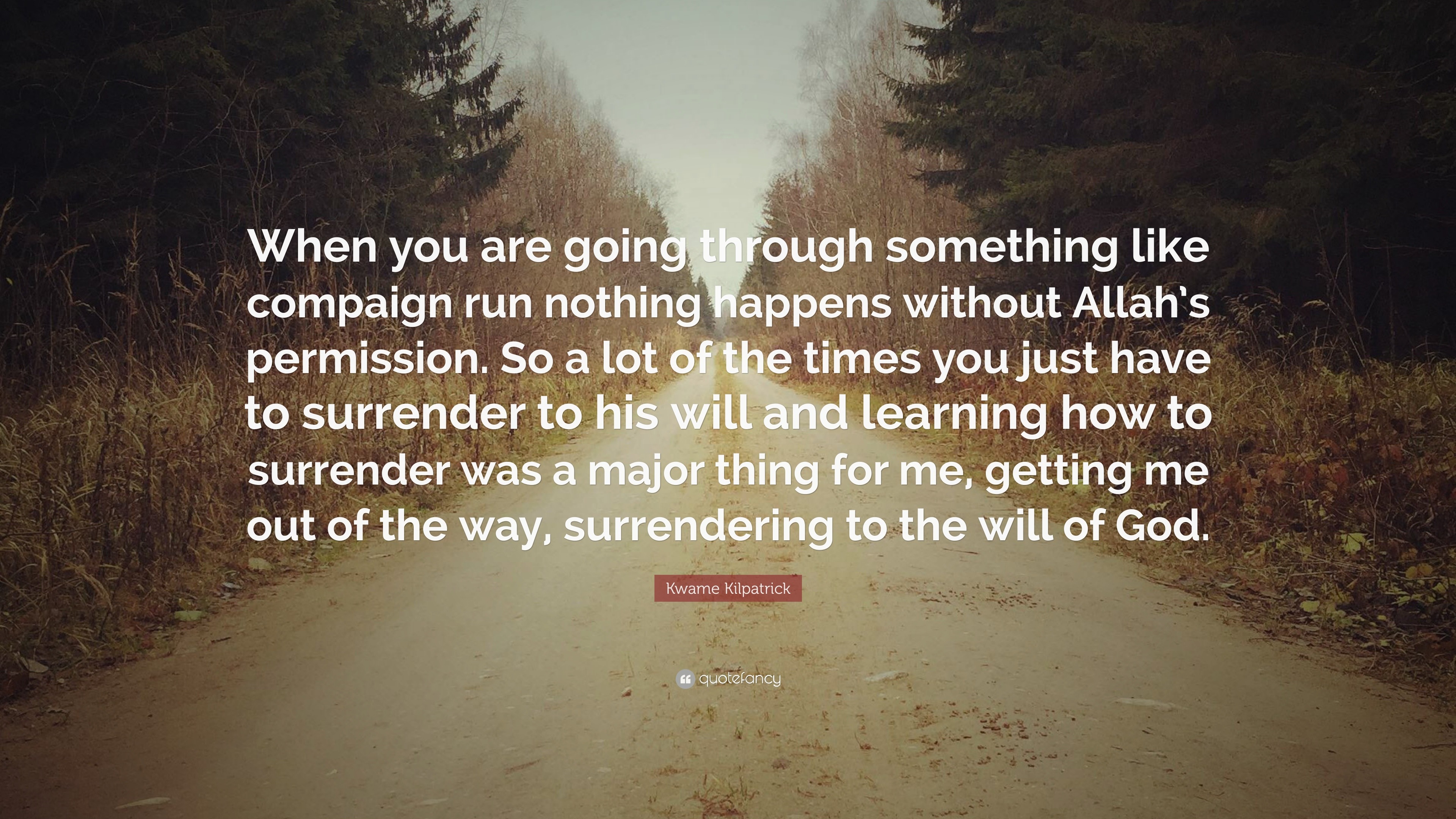 Kwame Kilpatrick Quote: “When you are going through something like ...