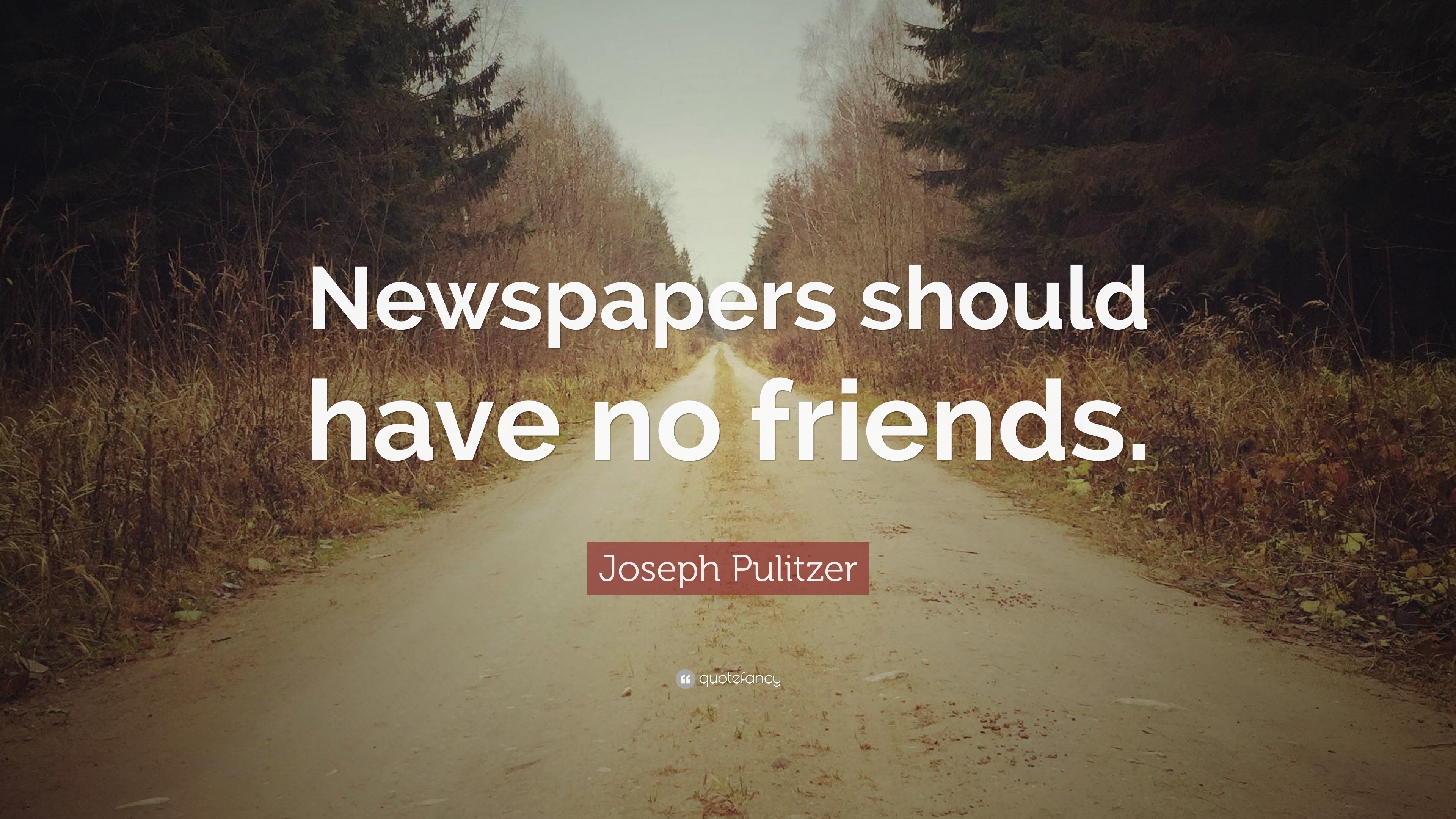 newspapers should have no friends essay