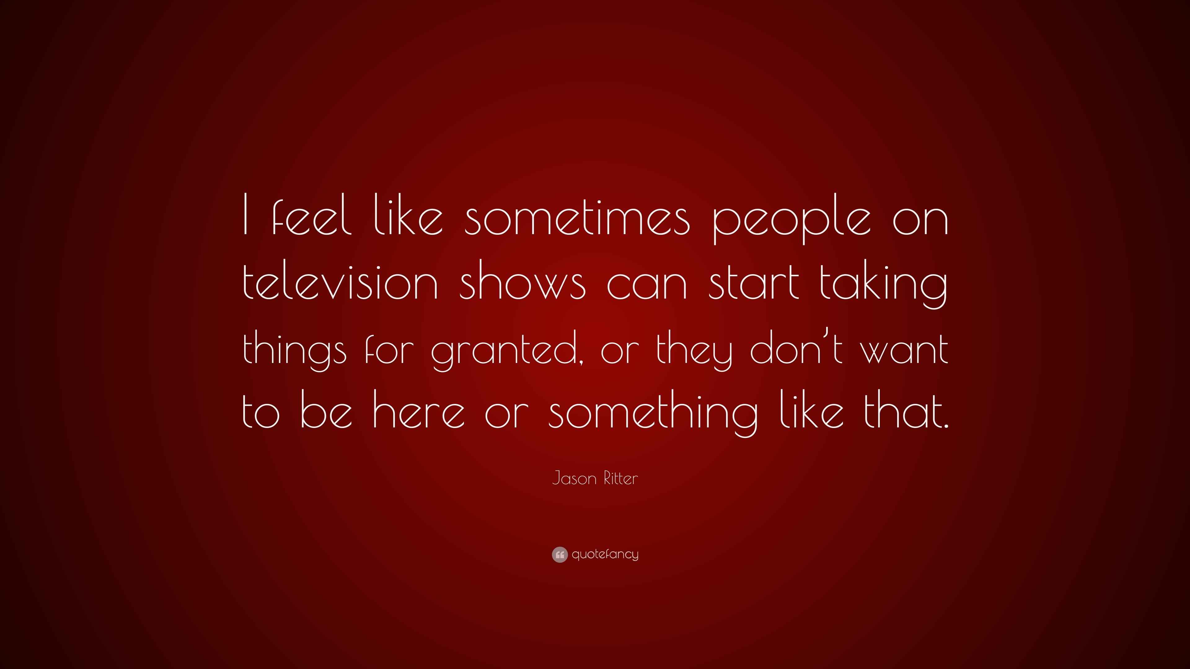 Jason Ritter Quote: “I feel like sometimes people on television shows ...