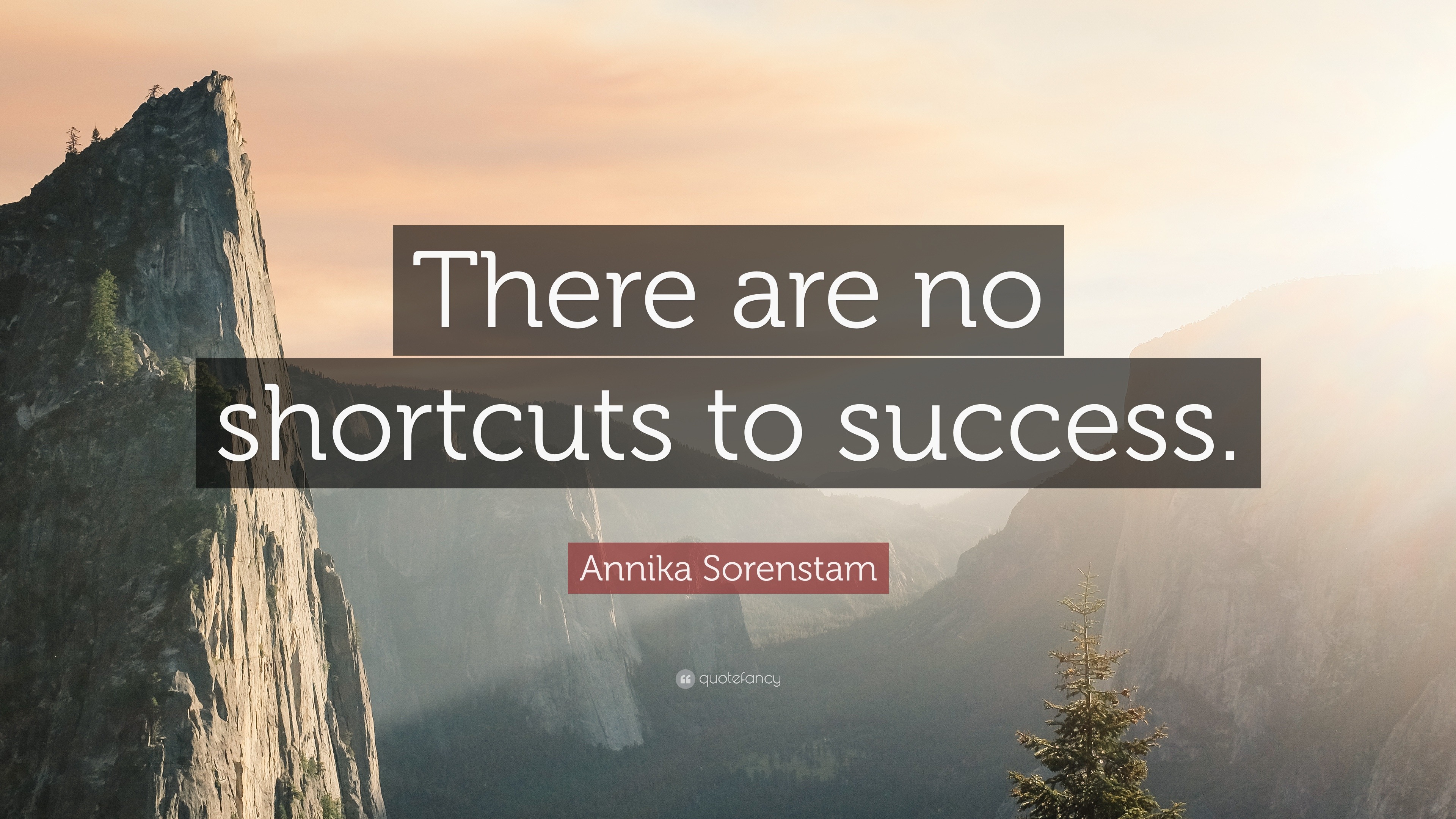 no shortcut to success