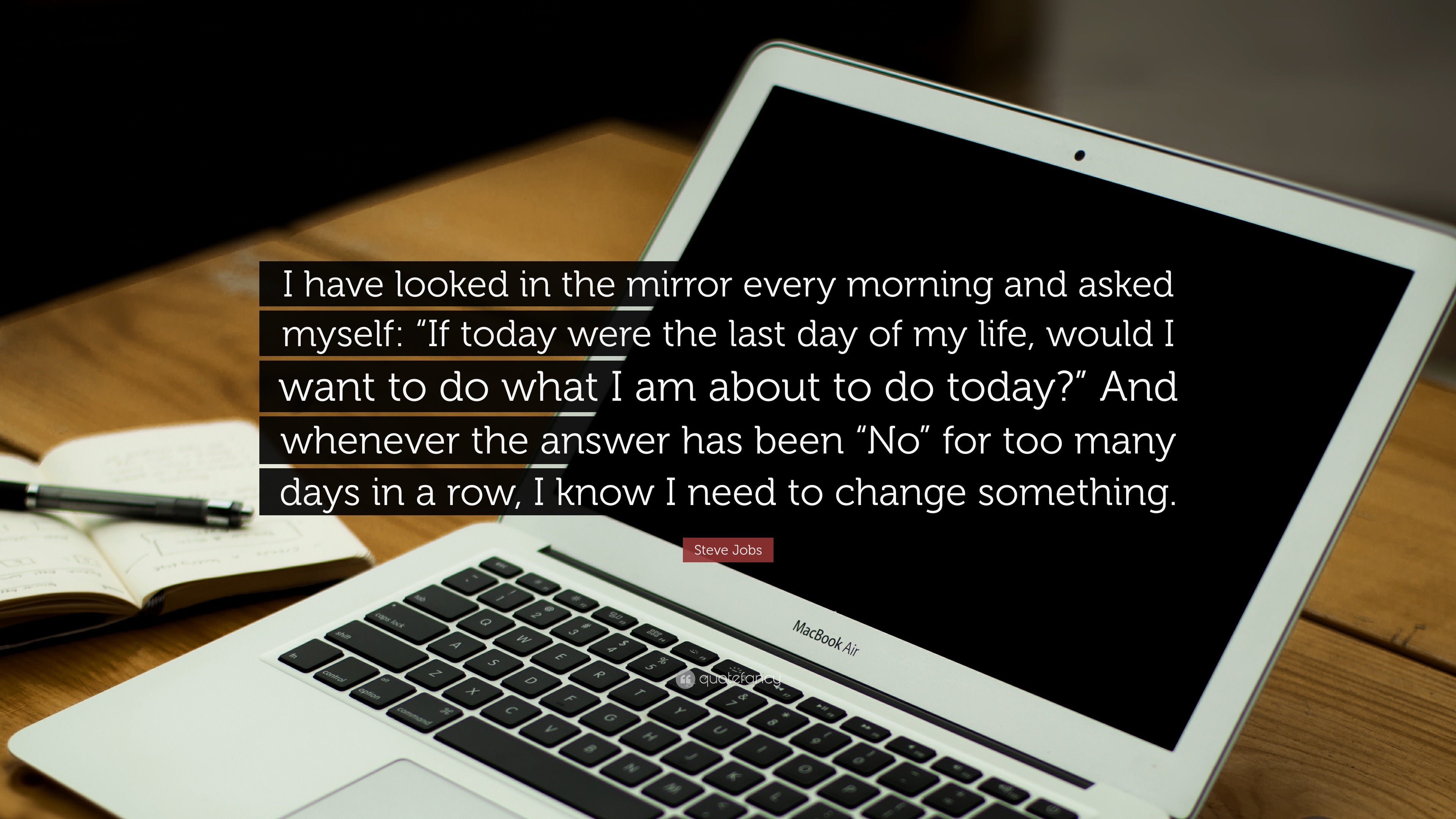 Steve Jobs Quote: “I have looked in the mirror every morning and asked ...