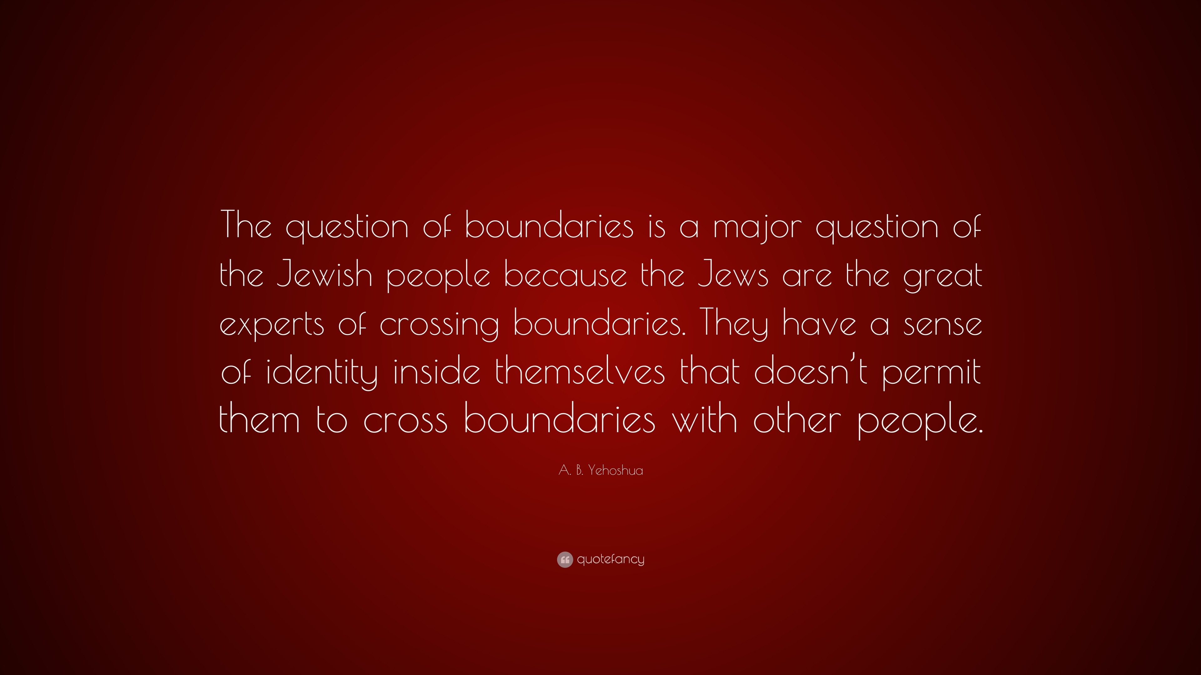 People who cross boundaries