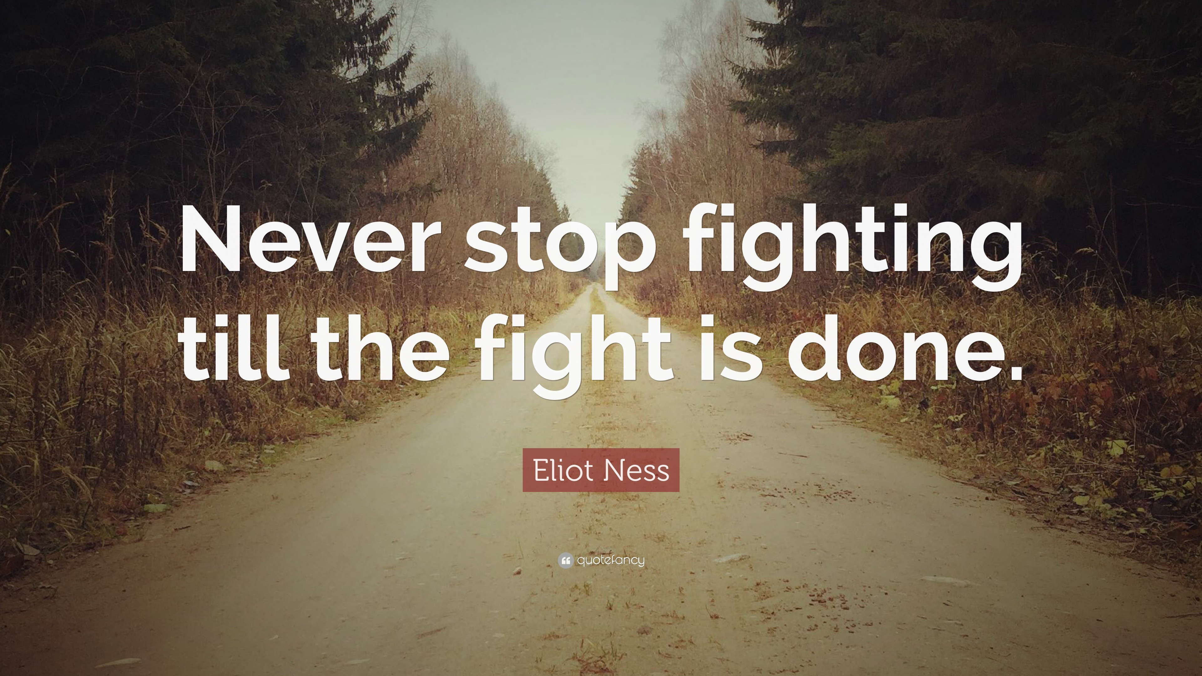 Never Stop Fighting Until The Fight Is Done Aboveidea