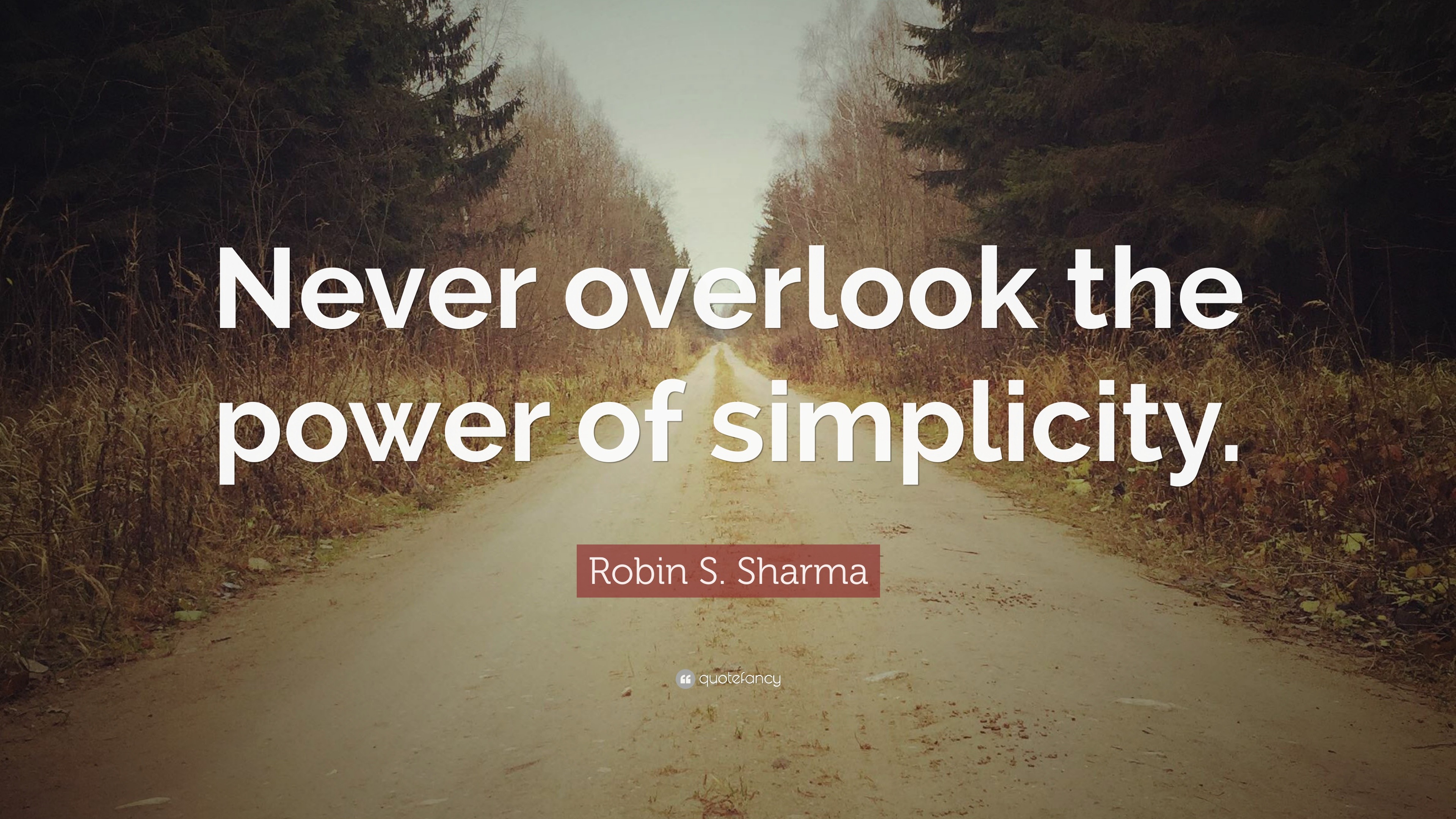 Robin S. Sharma Quote: “Never overlook the power of simplicity.” (18 