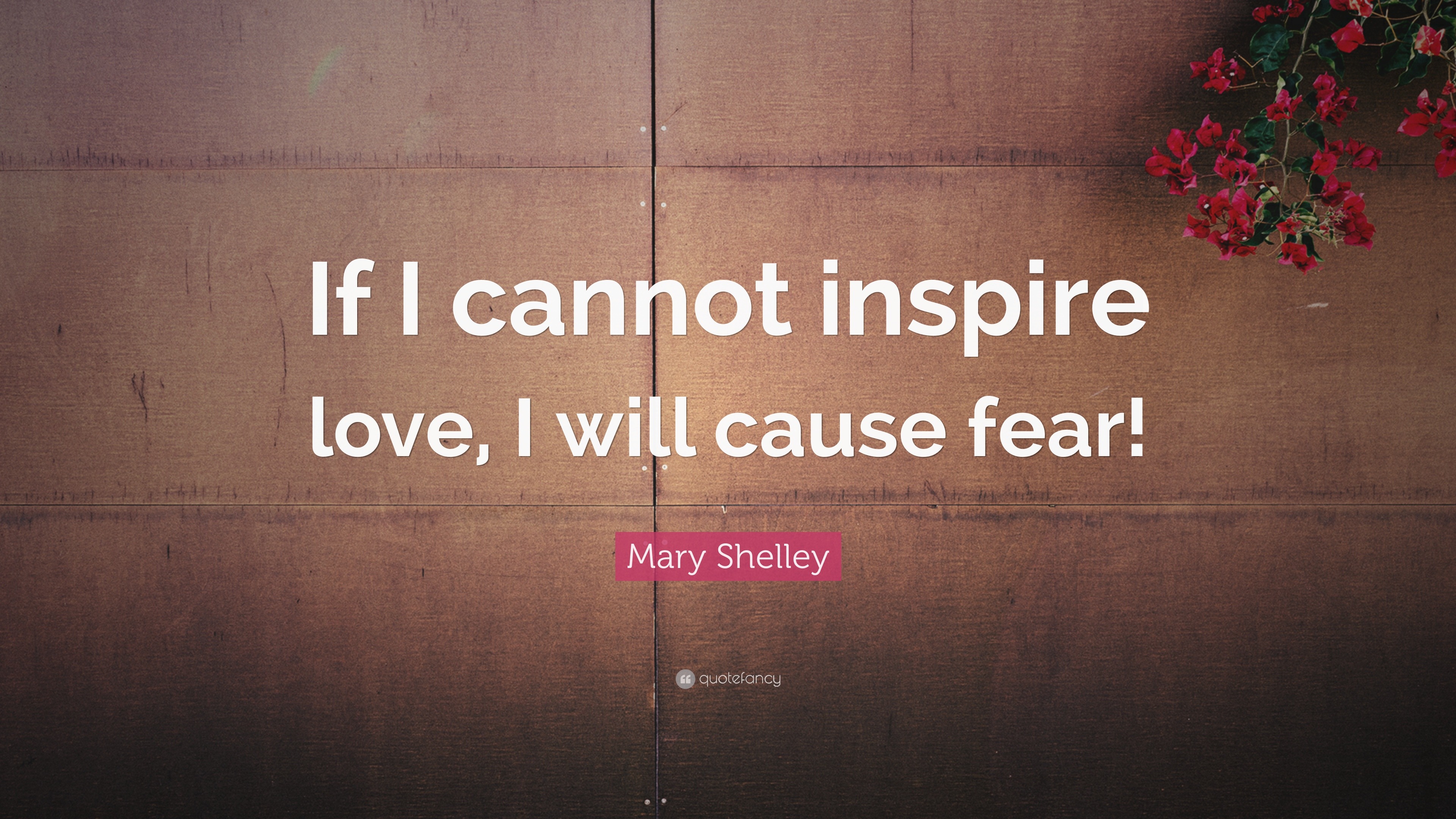 Mary Shelley Quote “If I cannot inspire love I will cause fear