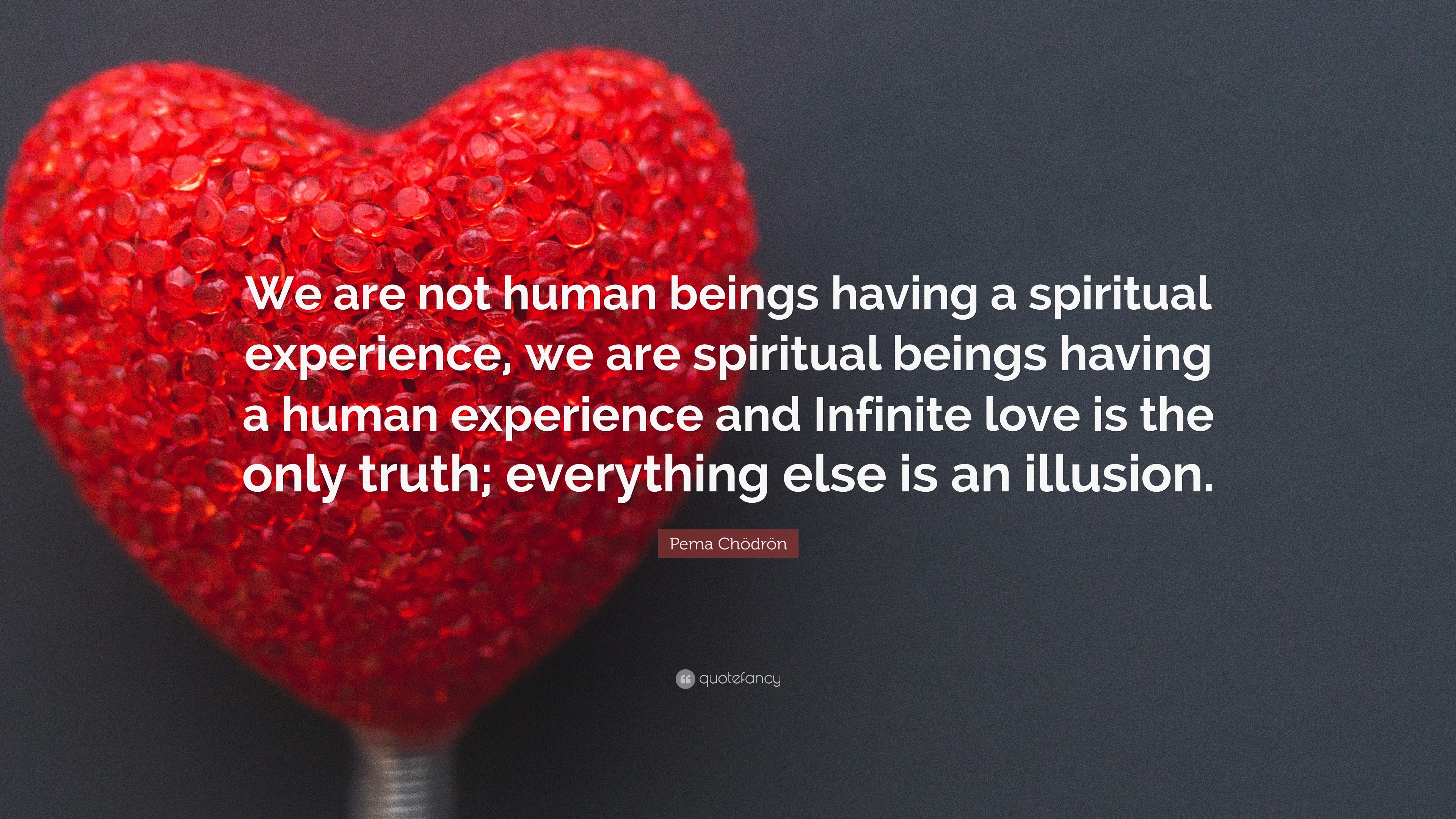 Love Is Quotes “We are not human beings having a spiritual experience we