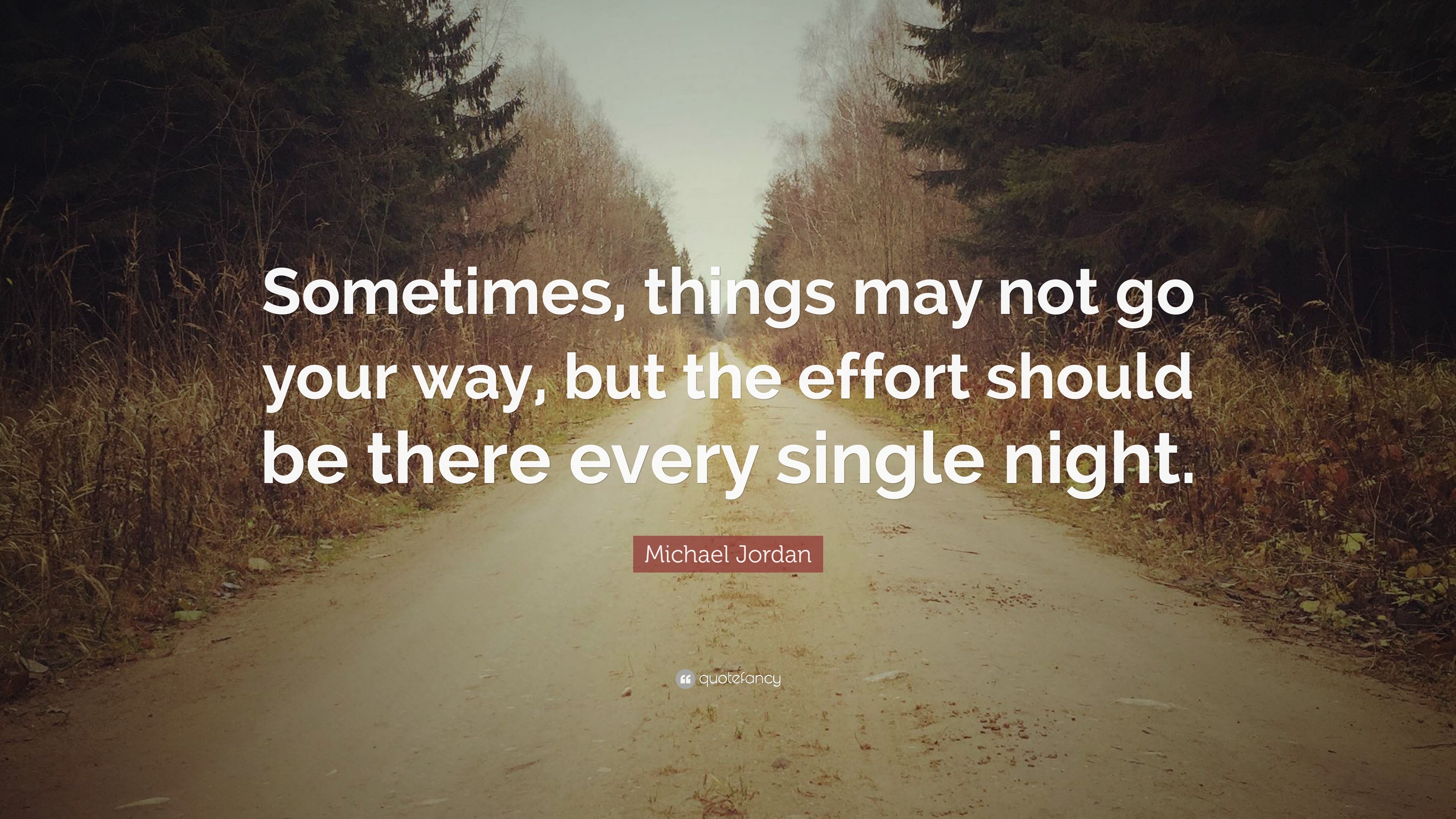 Michael Jordan Quote: “Sometimes, things may not go your way, but the ...