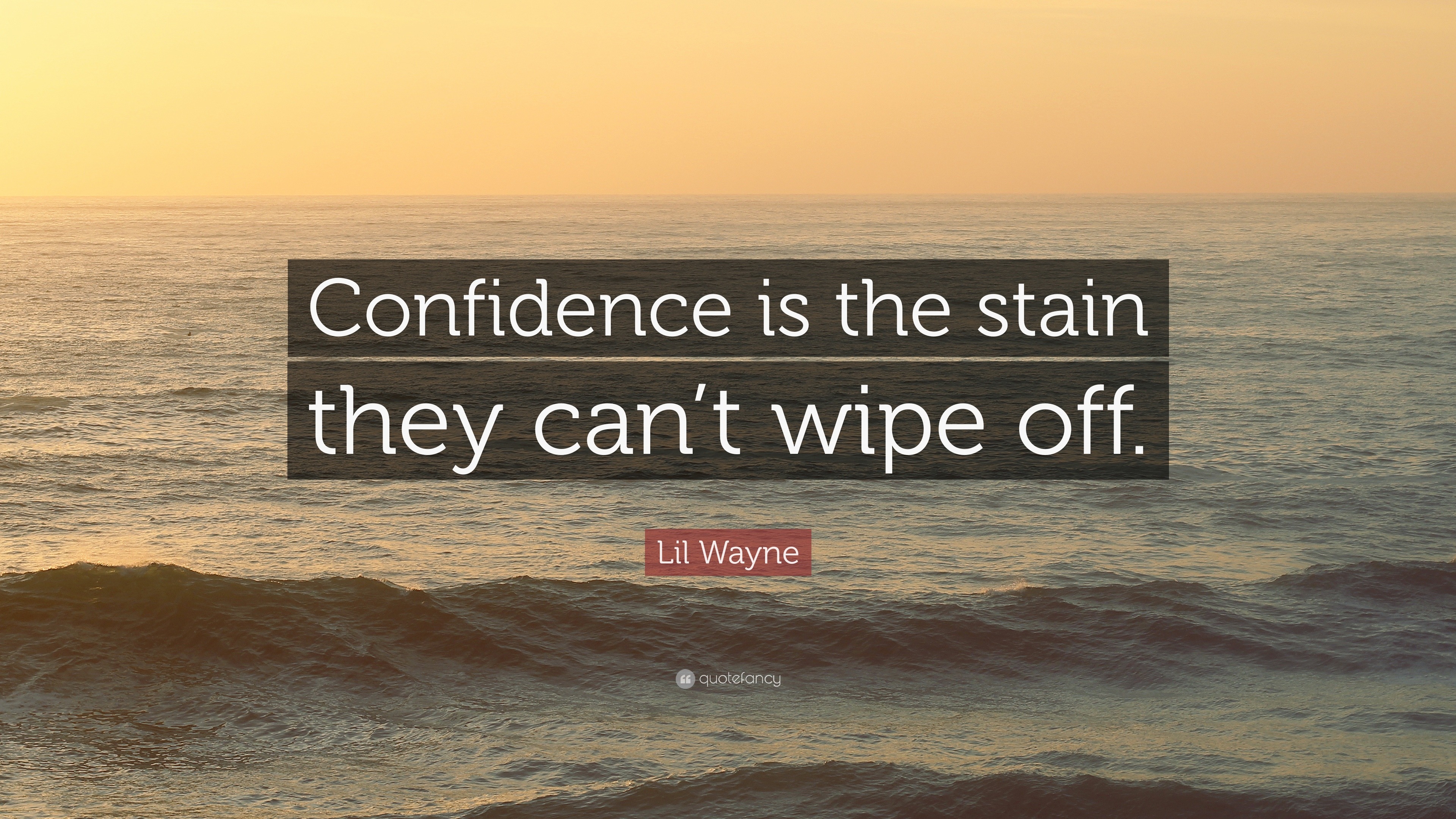 Lil Wayne Quote Confidence Is The Stain They Can T Wipe Off
