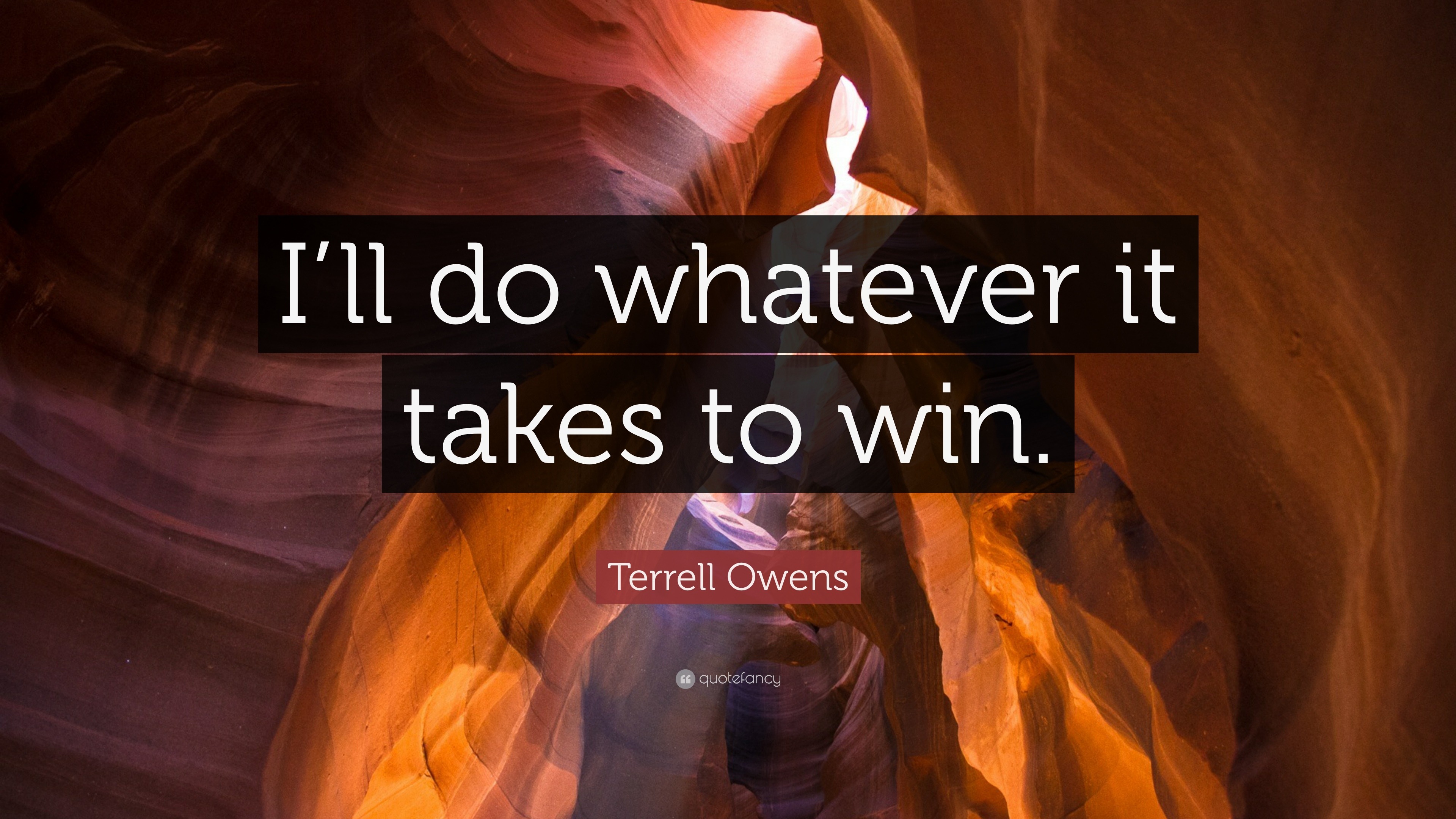 Terrell Owens Quote: “I’ll do whatever it takes to win.”