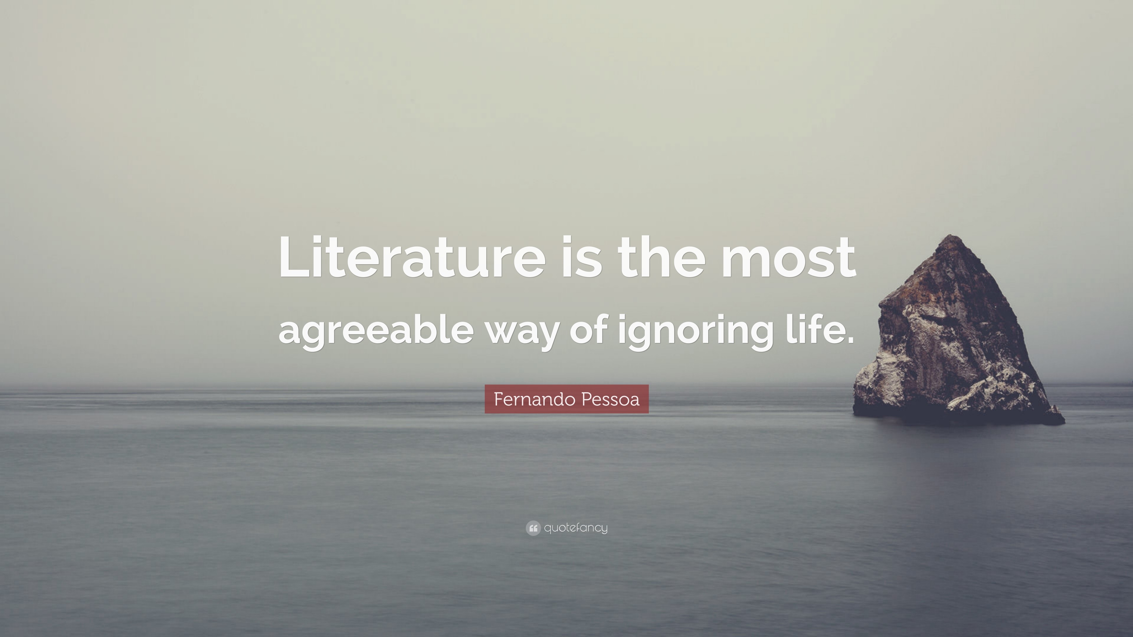 Fernando Pessoa Quote: “Literature is the most agreeable way of ...