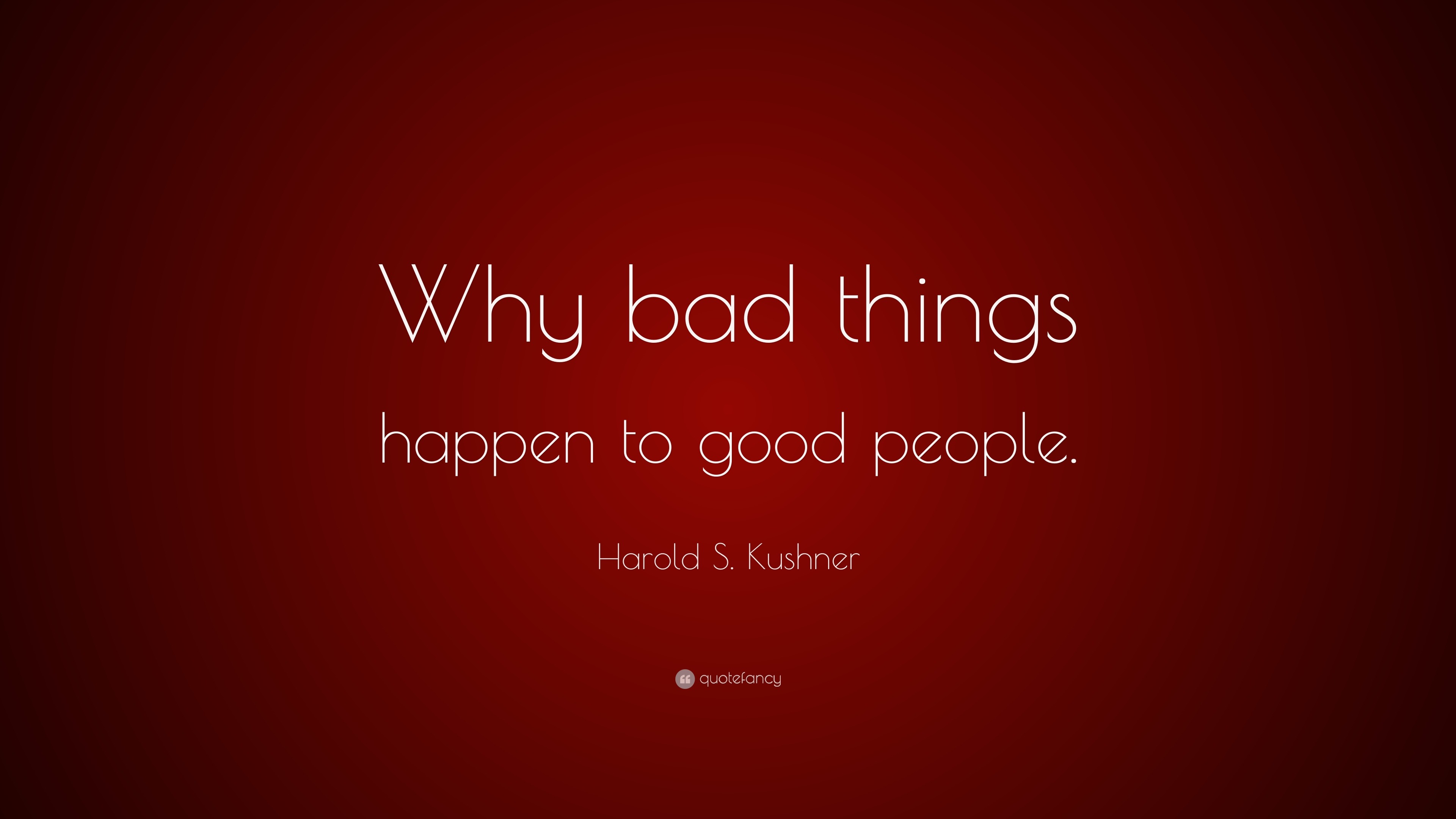 harold kushner when bad things happen to good people