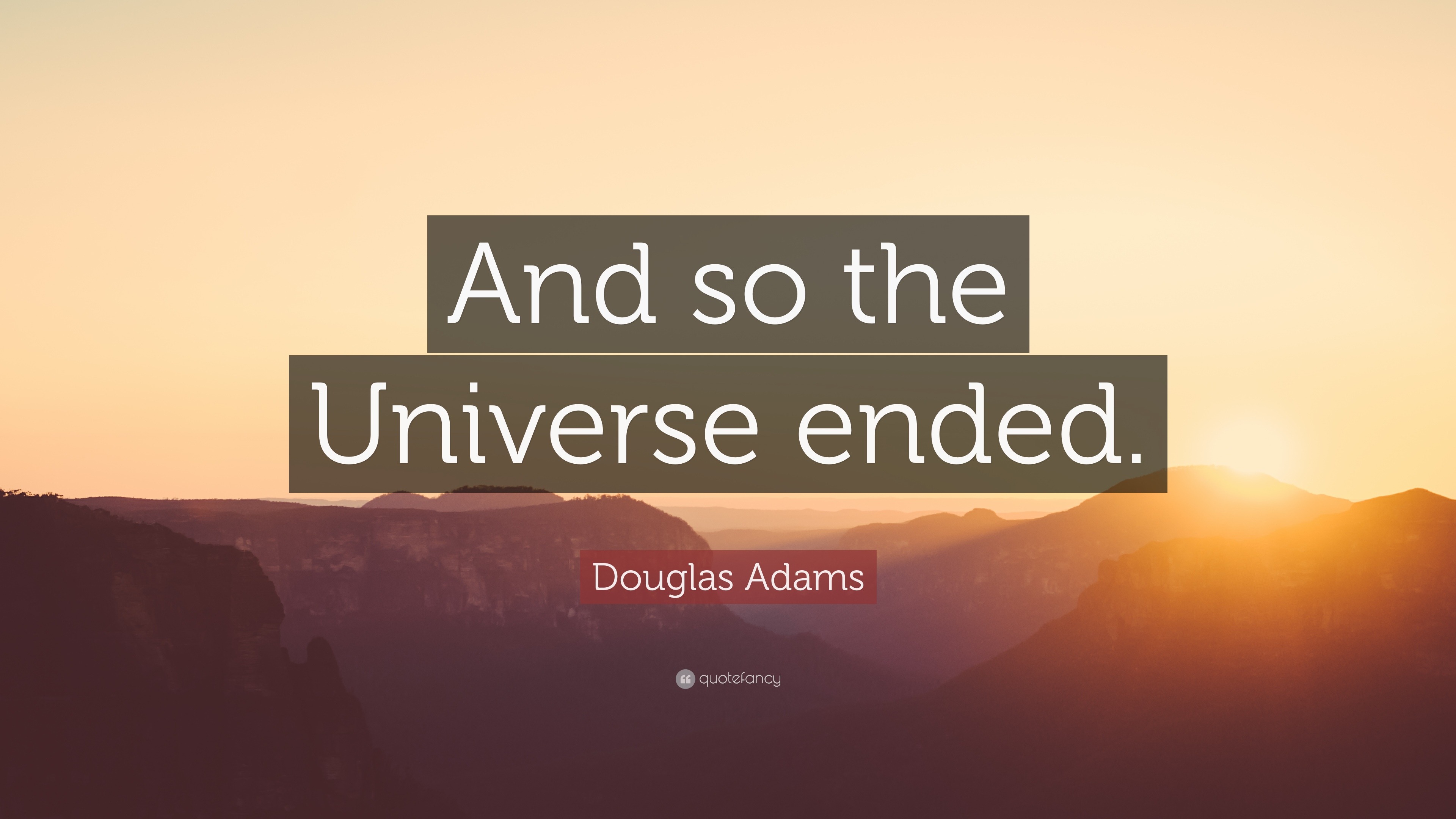 douglas adams restaurant at the end of the universe