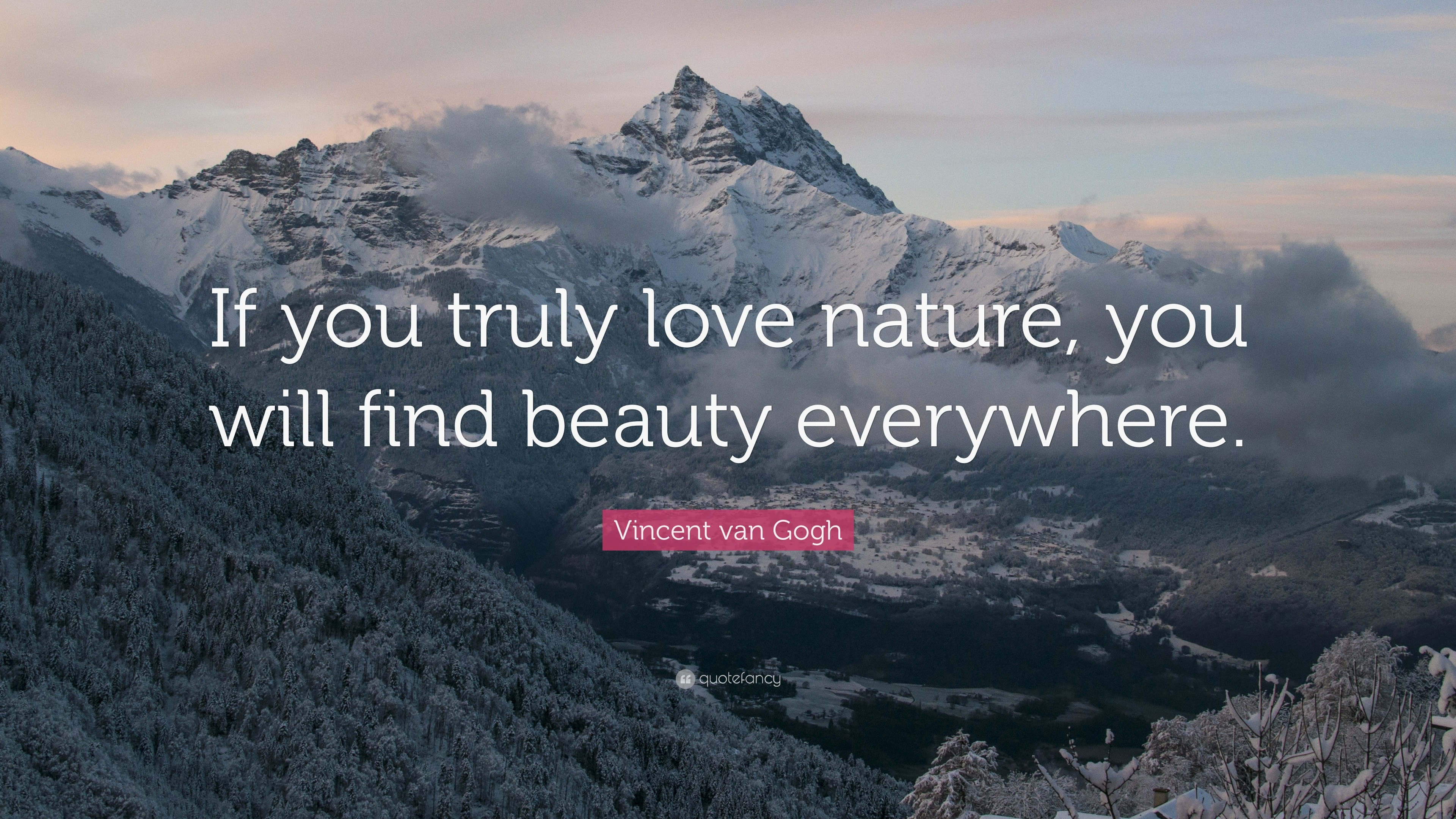 Vincent van Gogh Quote: â€œIf you truly love nature, you will find beauty