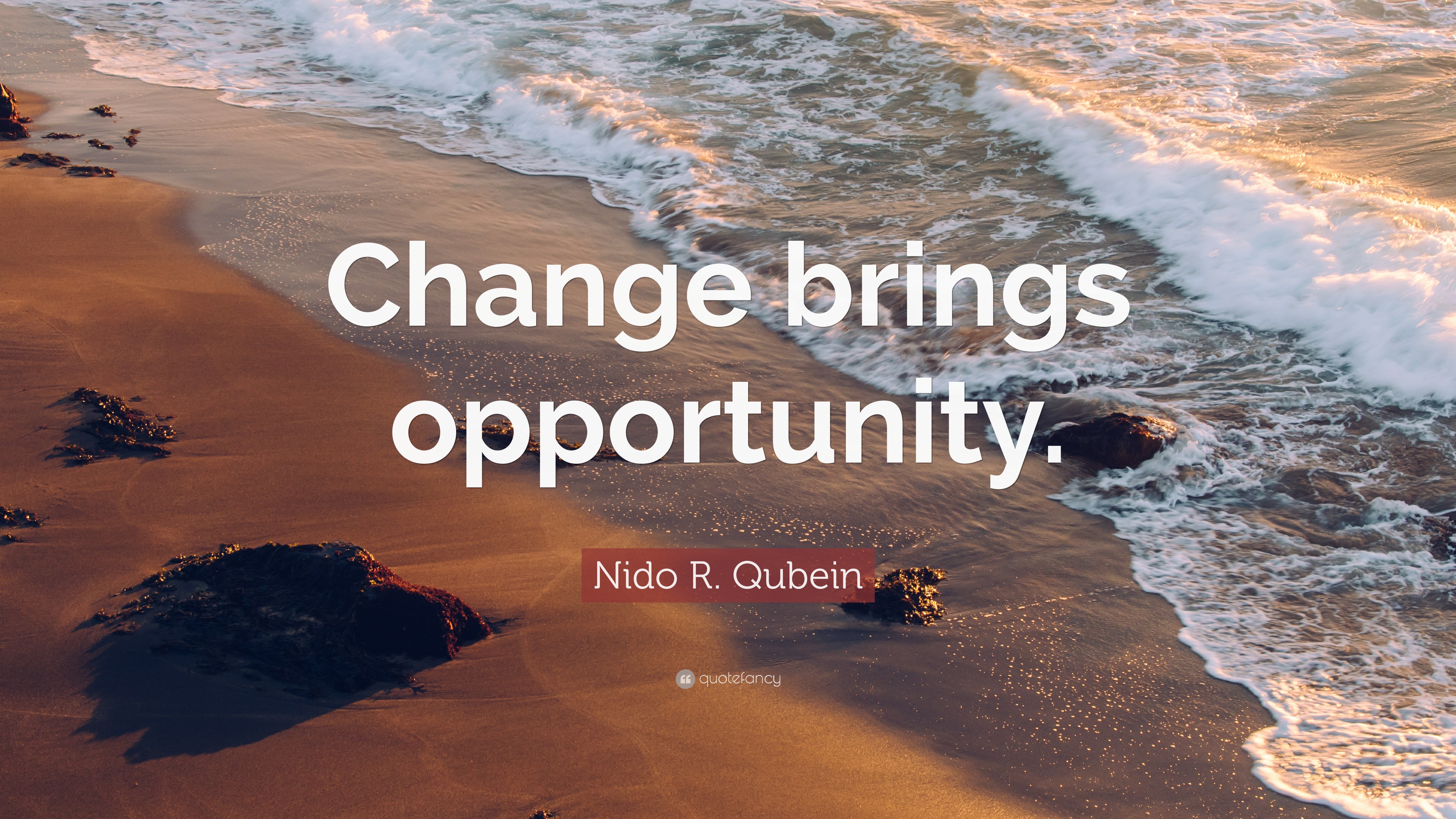 Nido R. Qubein Quote: “Change brings opportunity.”