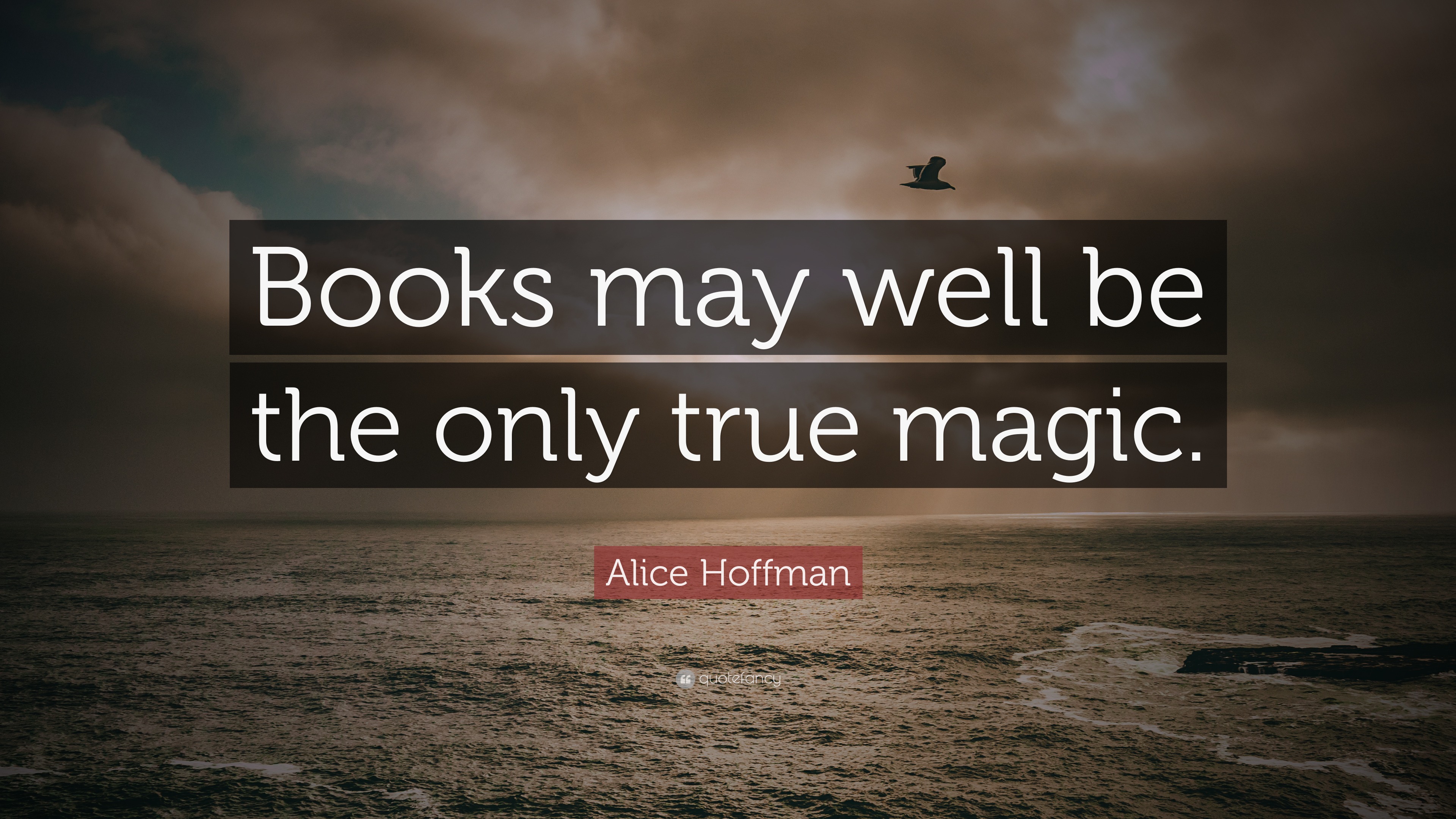 Alice Hoffman Quote: “books May Well Be The Only True Magic.”