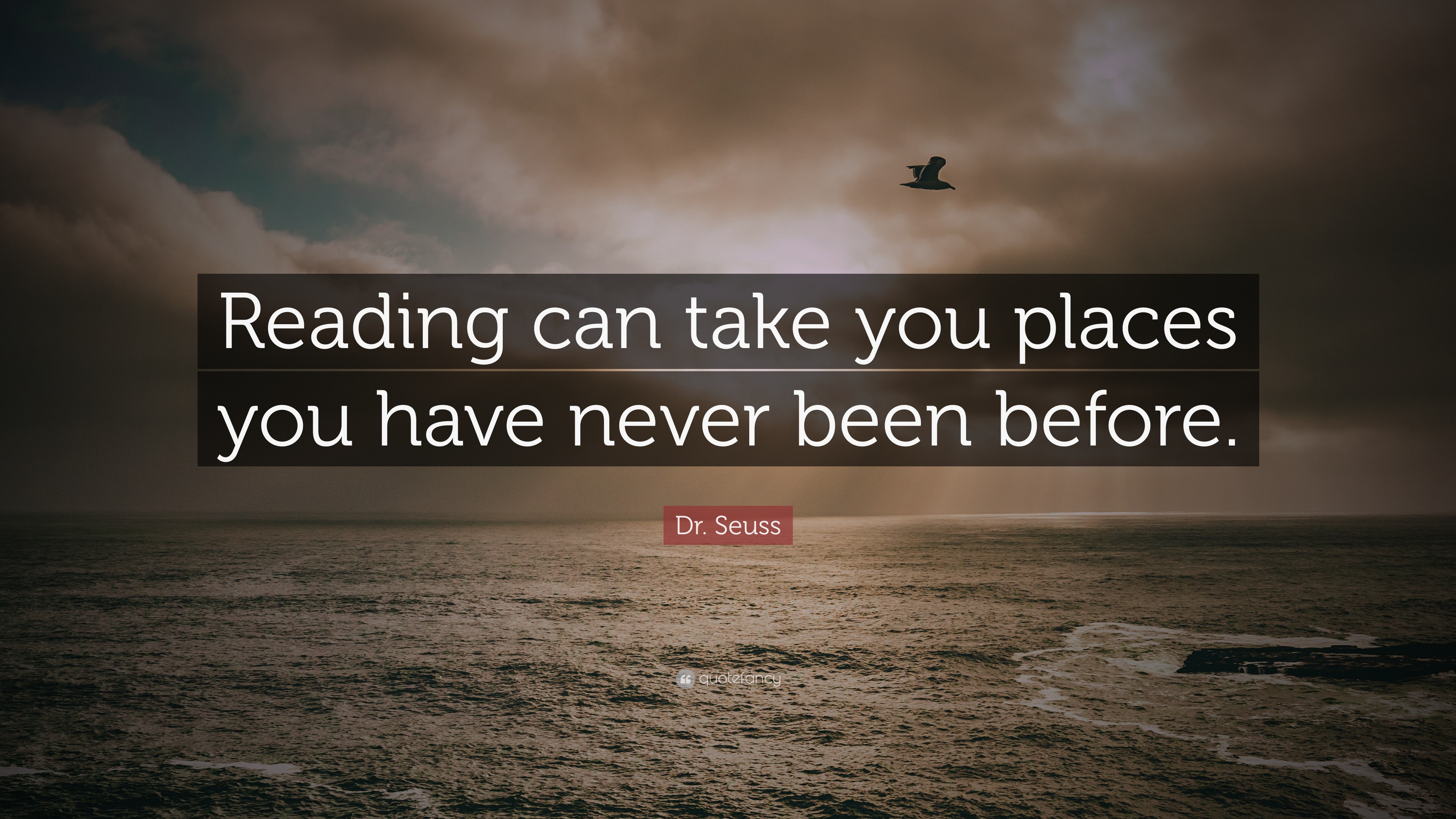 Dr. Seuss Quote: “Reading can take you places you have never been before.”