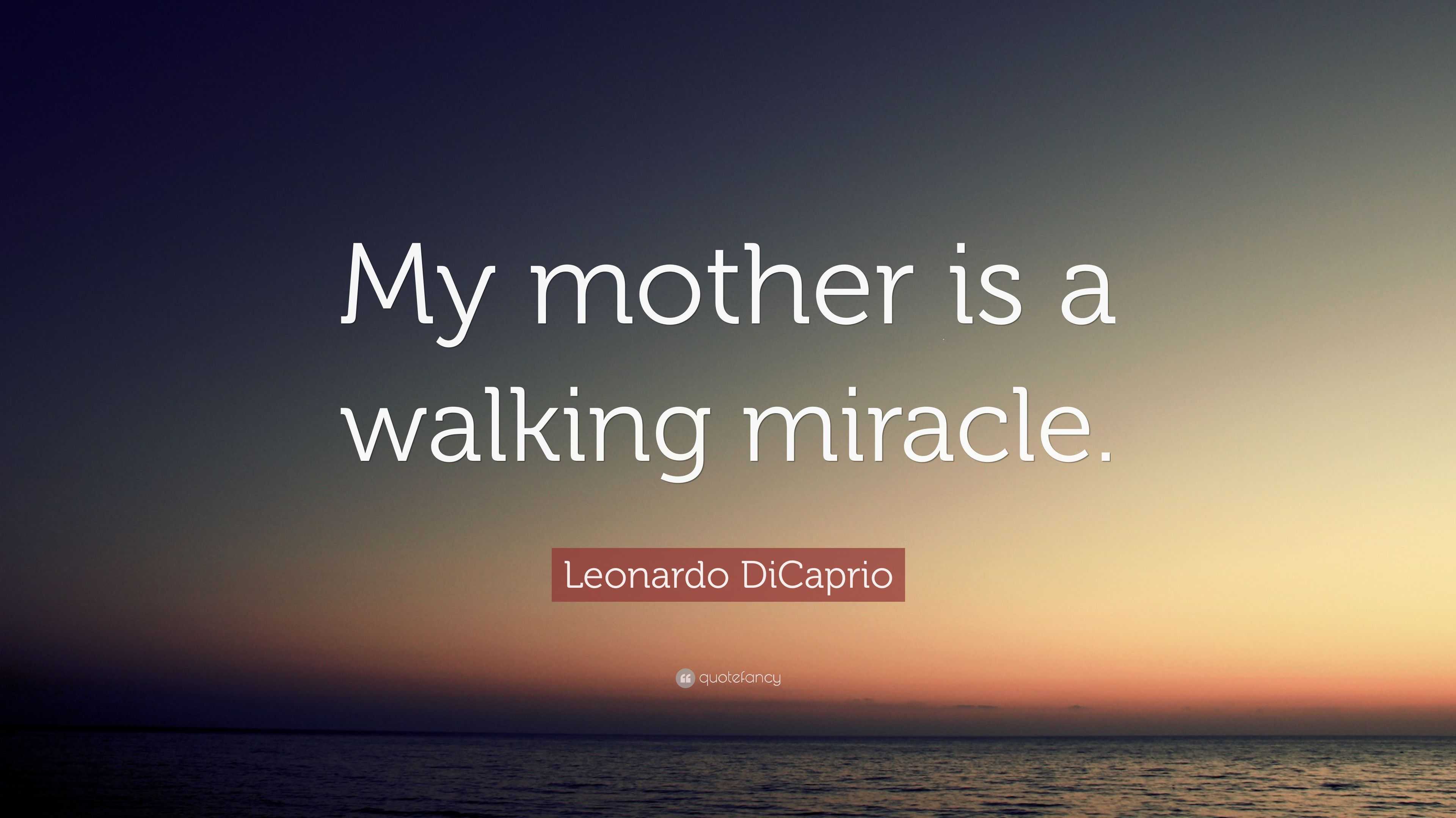 leonardo-dicaprio-quote-my-mother-is-a-walking-miracle