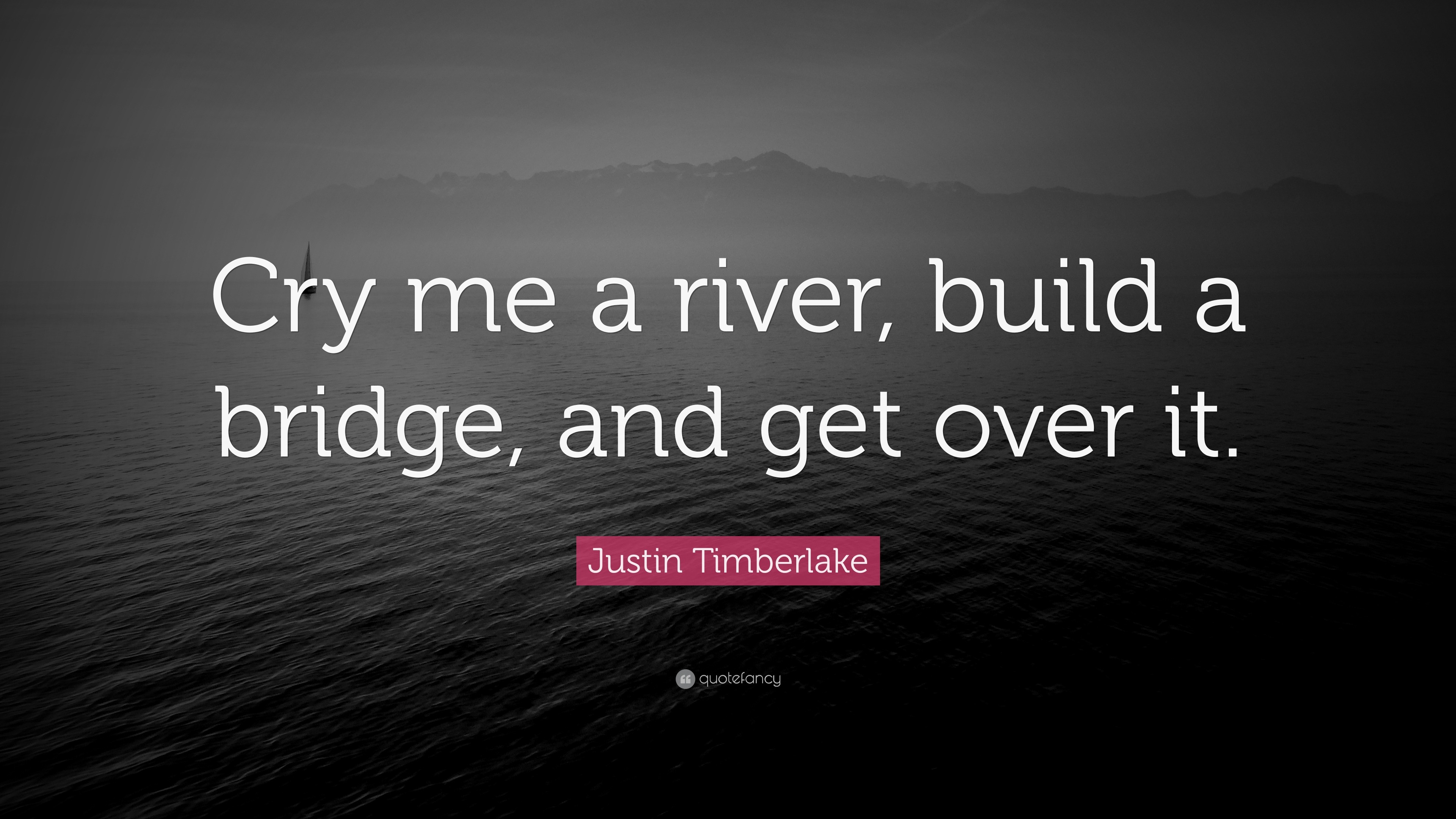 CRY ME A RIVER, BUILD A BRIDGE, AND GET OVER IT!!! – Pipette and Tips