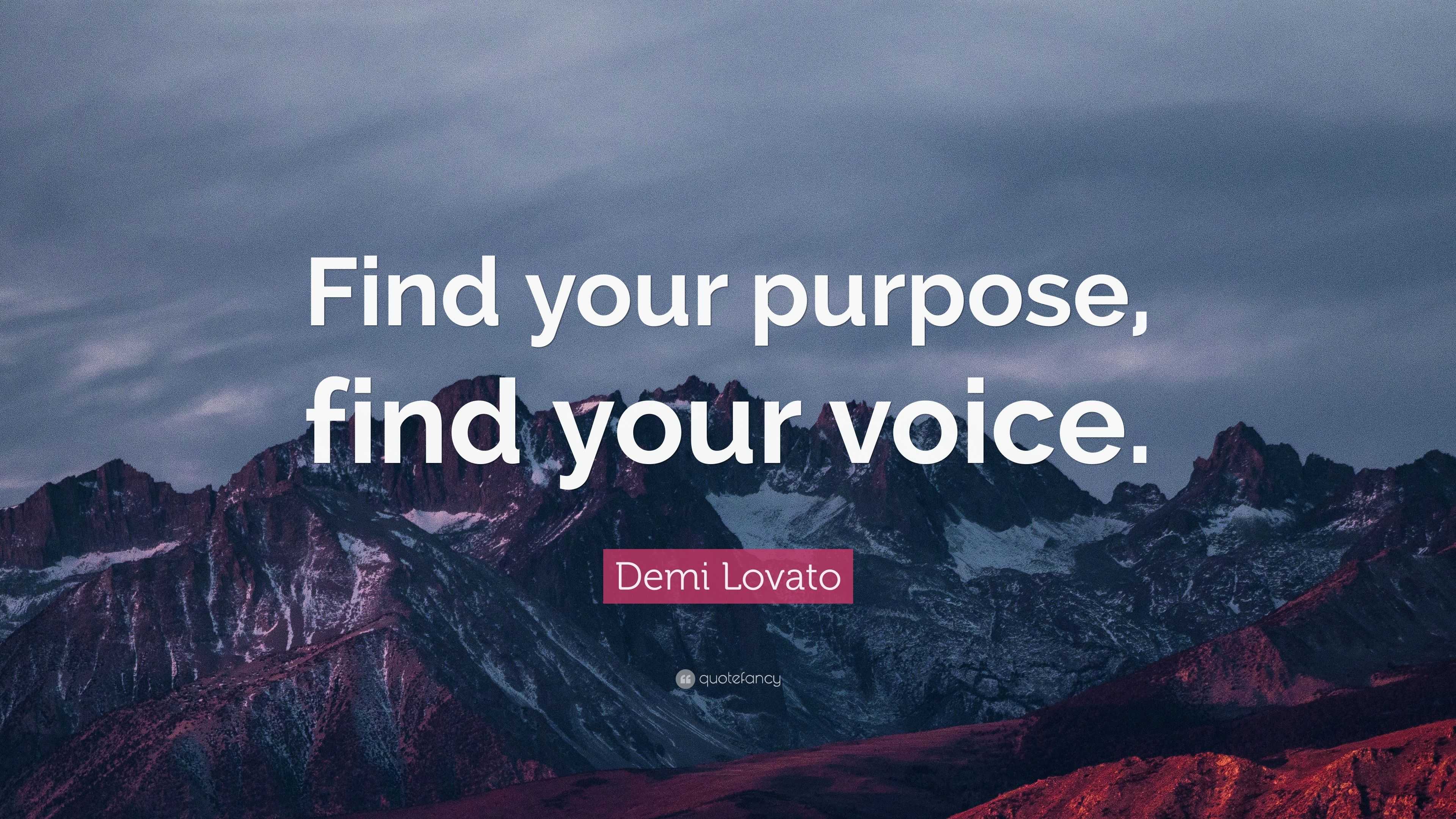 Find your voice